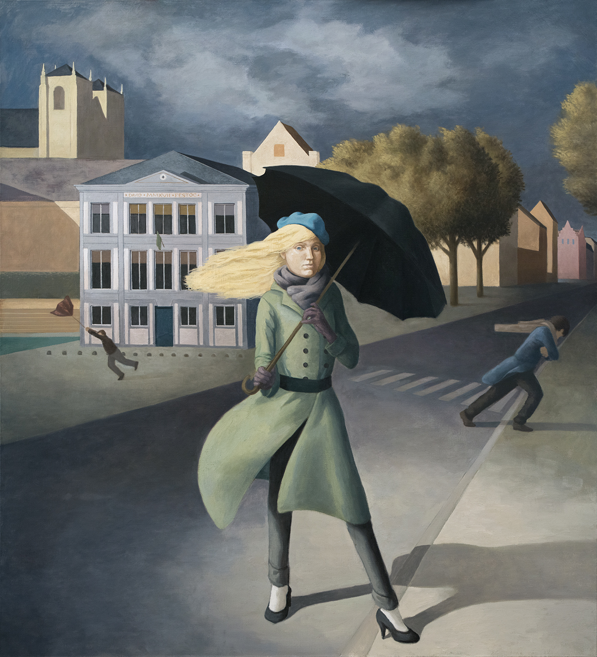 Les Grands Vents, huile sur toile, 132x120cm, 2017