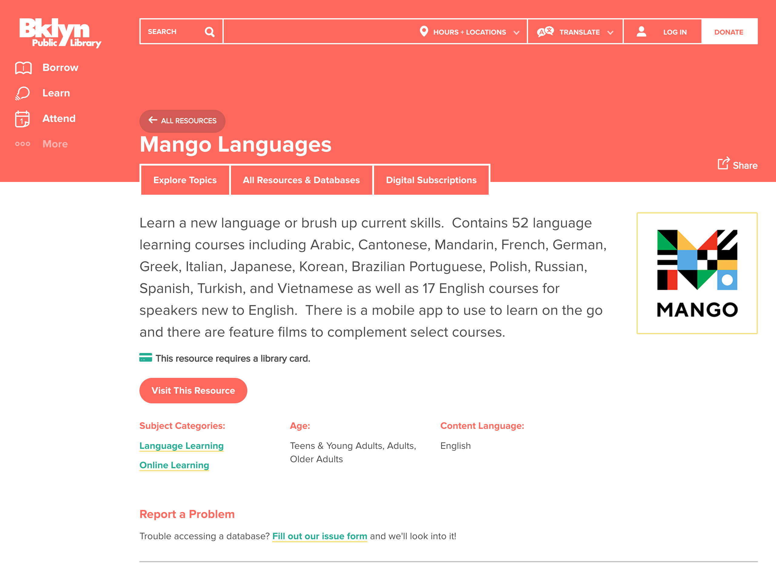 The new detail page conveys more detail than the original design with improved information hierarchy.