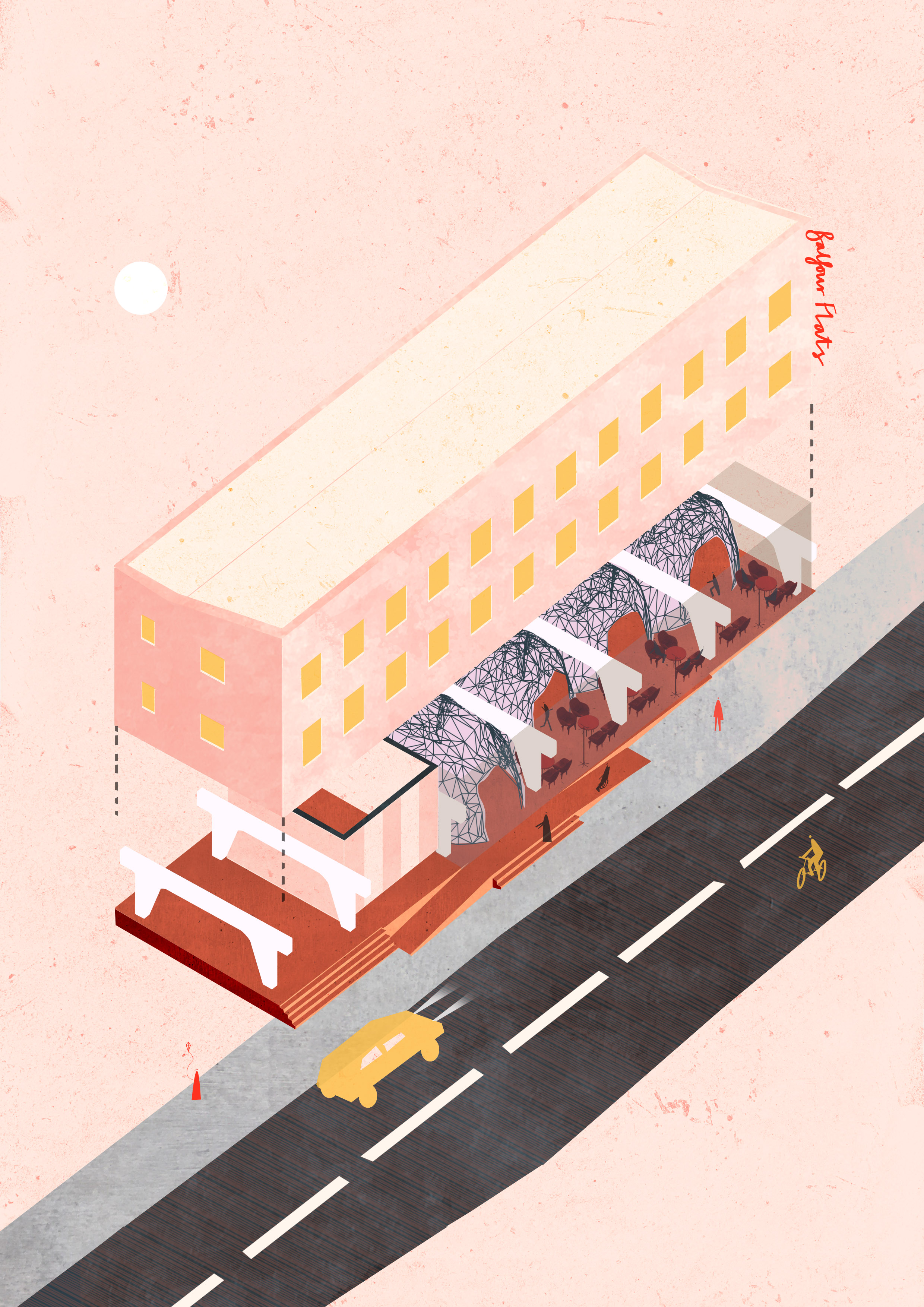 Render from Breathing Space thesis project, 2021