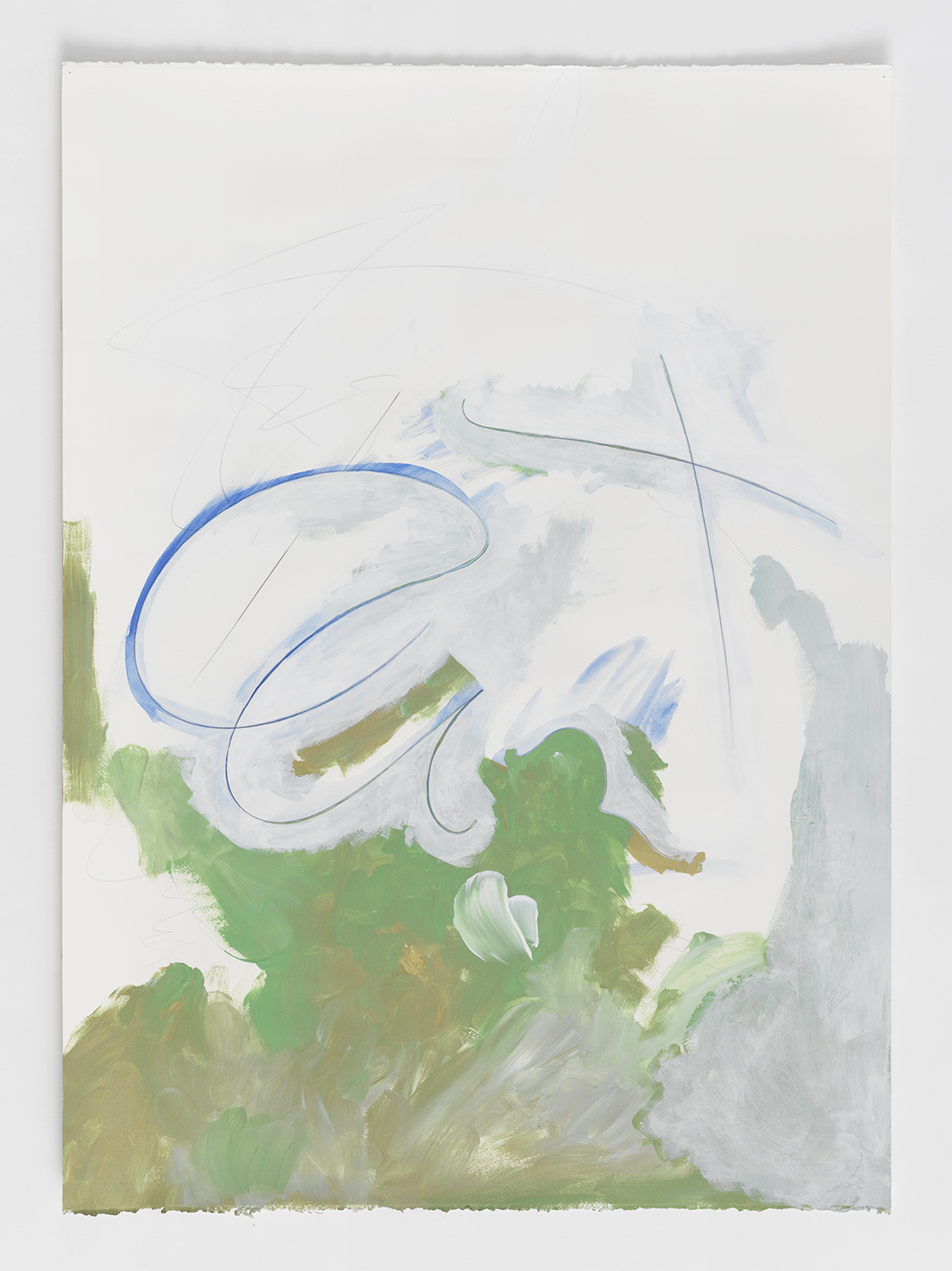 Cold..., Graphite, gouache, and gesso on paper, 30 x 22 1/2 inches