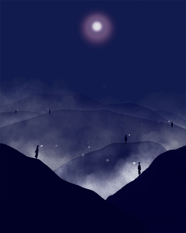 Lost in confinement - Digital drawing