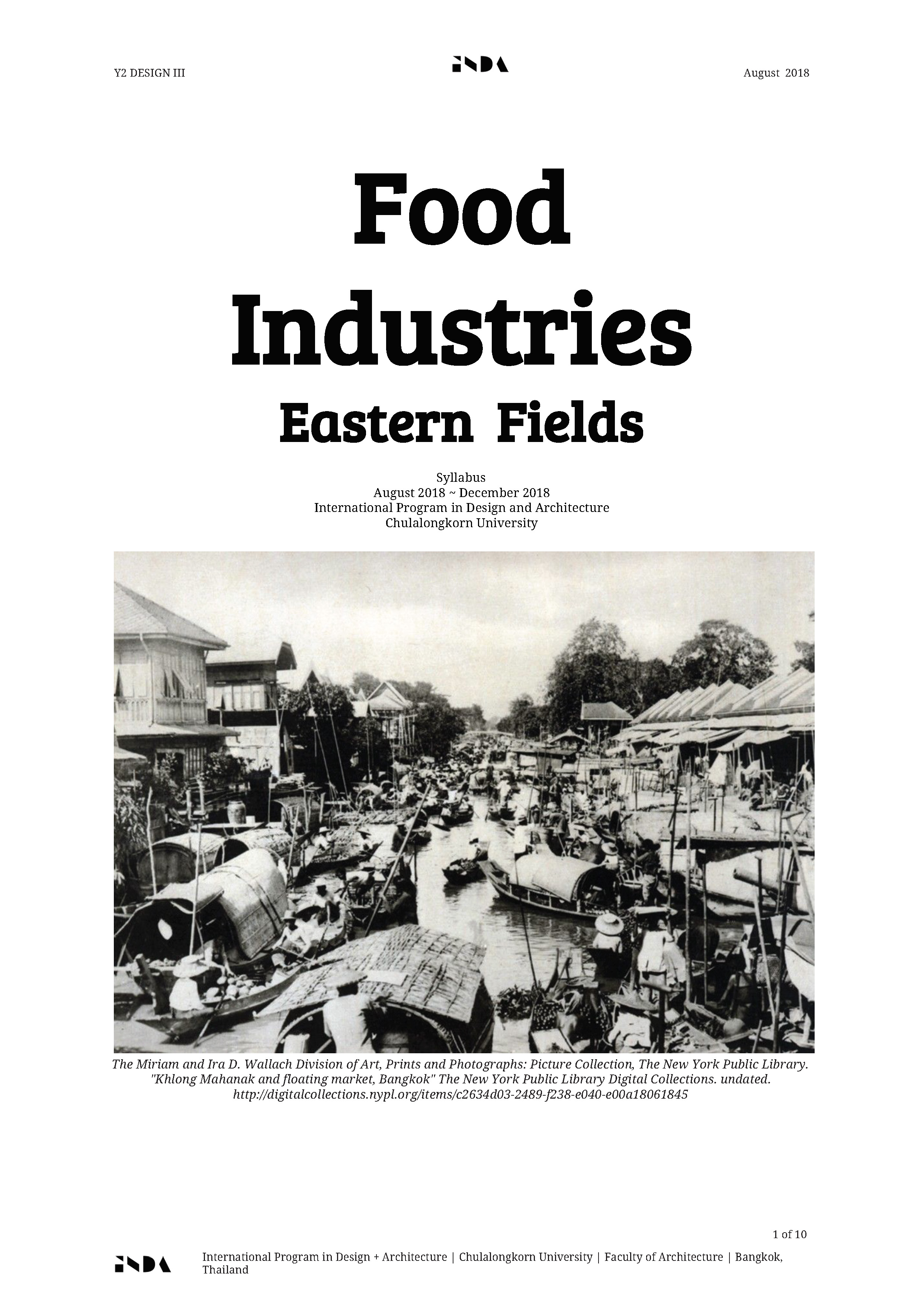 18-19   Y2S1 Food Industries