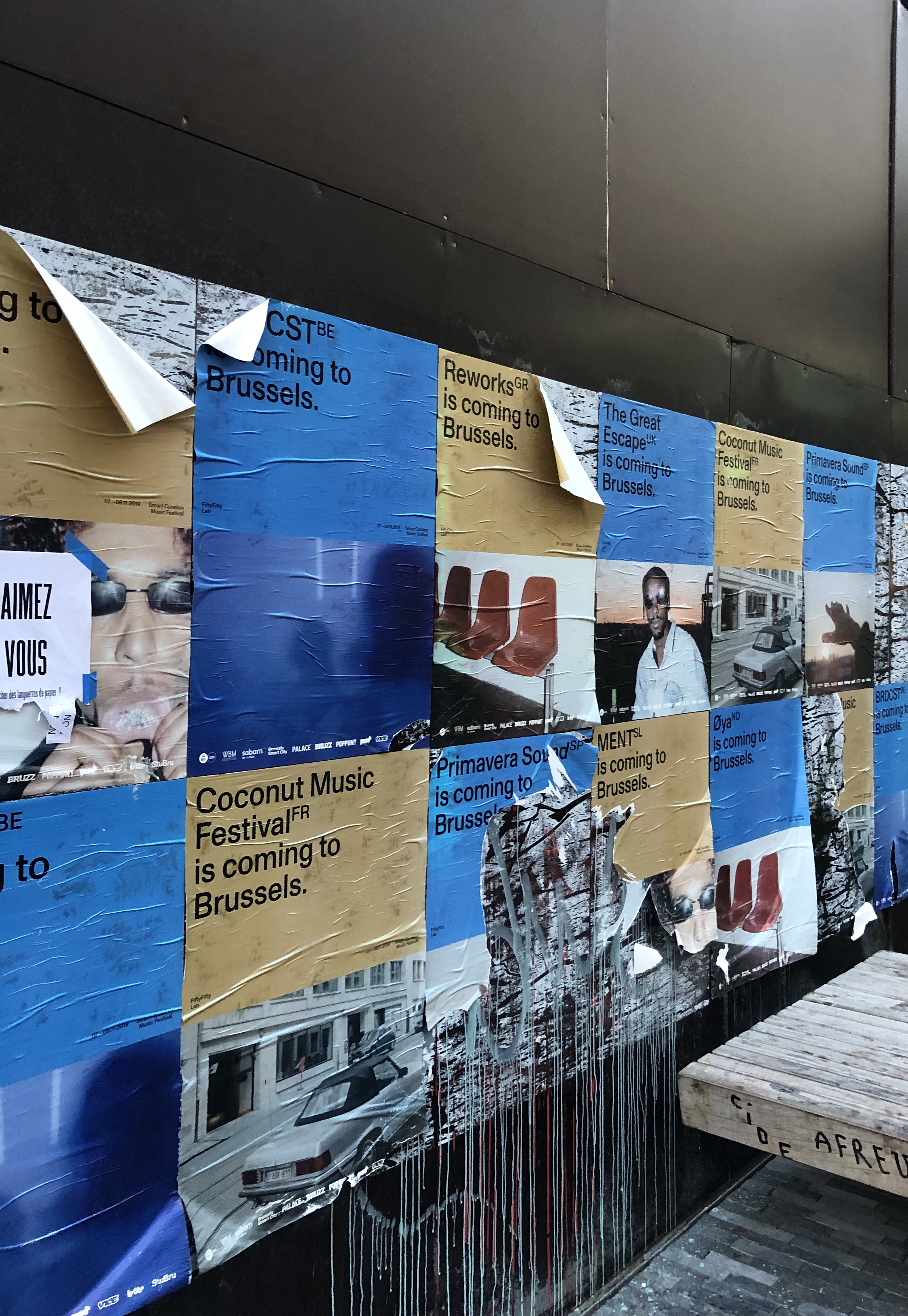 Poster campaign in Brussels, 2019