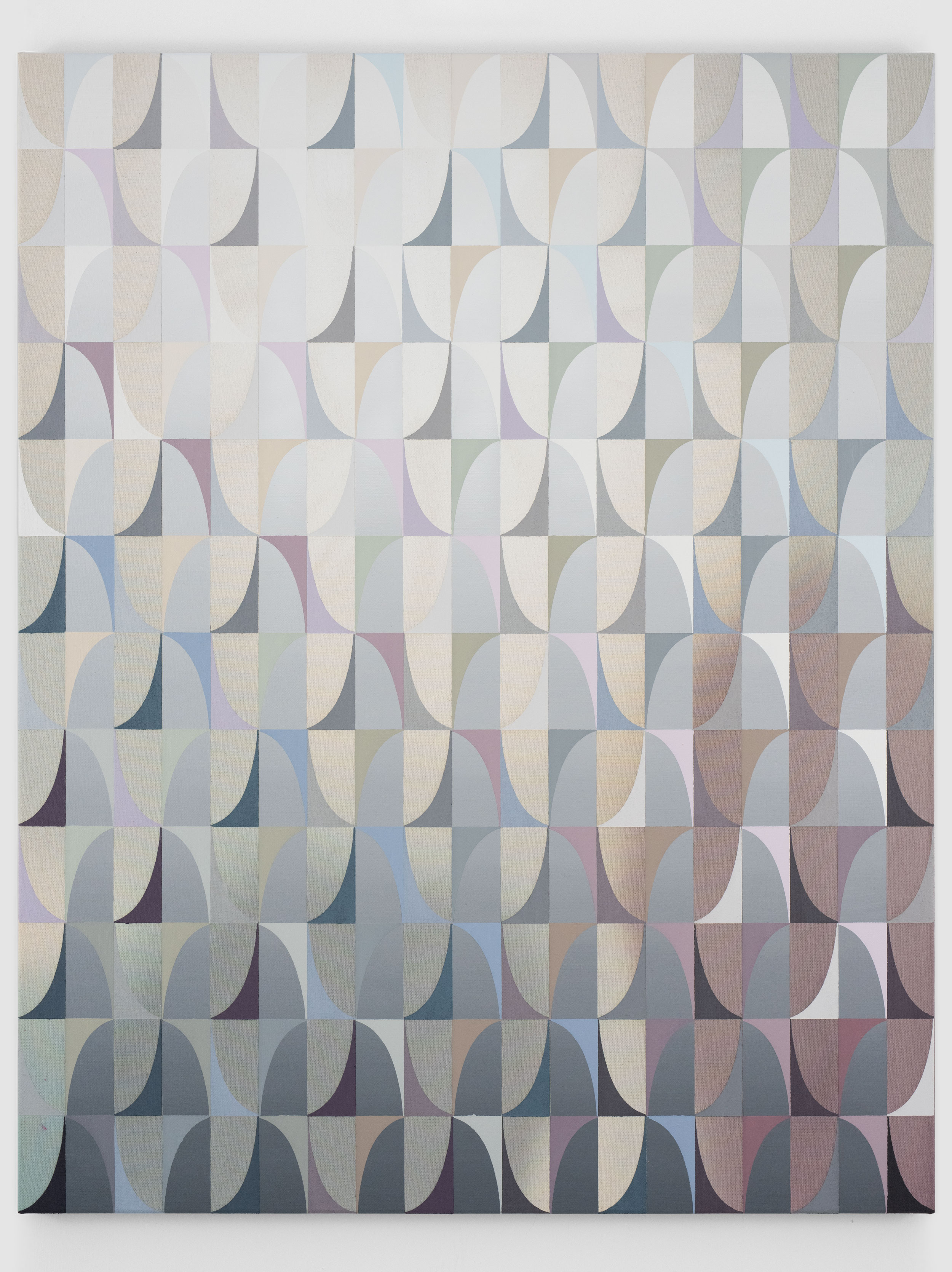 Calibra (polvere) 2025, mixed media on cotton, 120x95cm