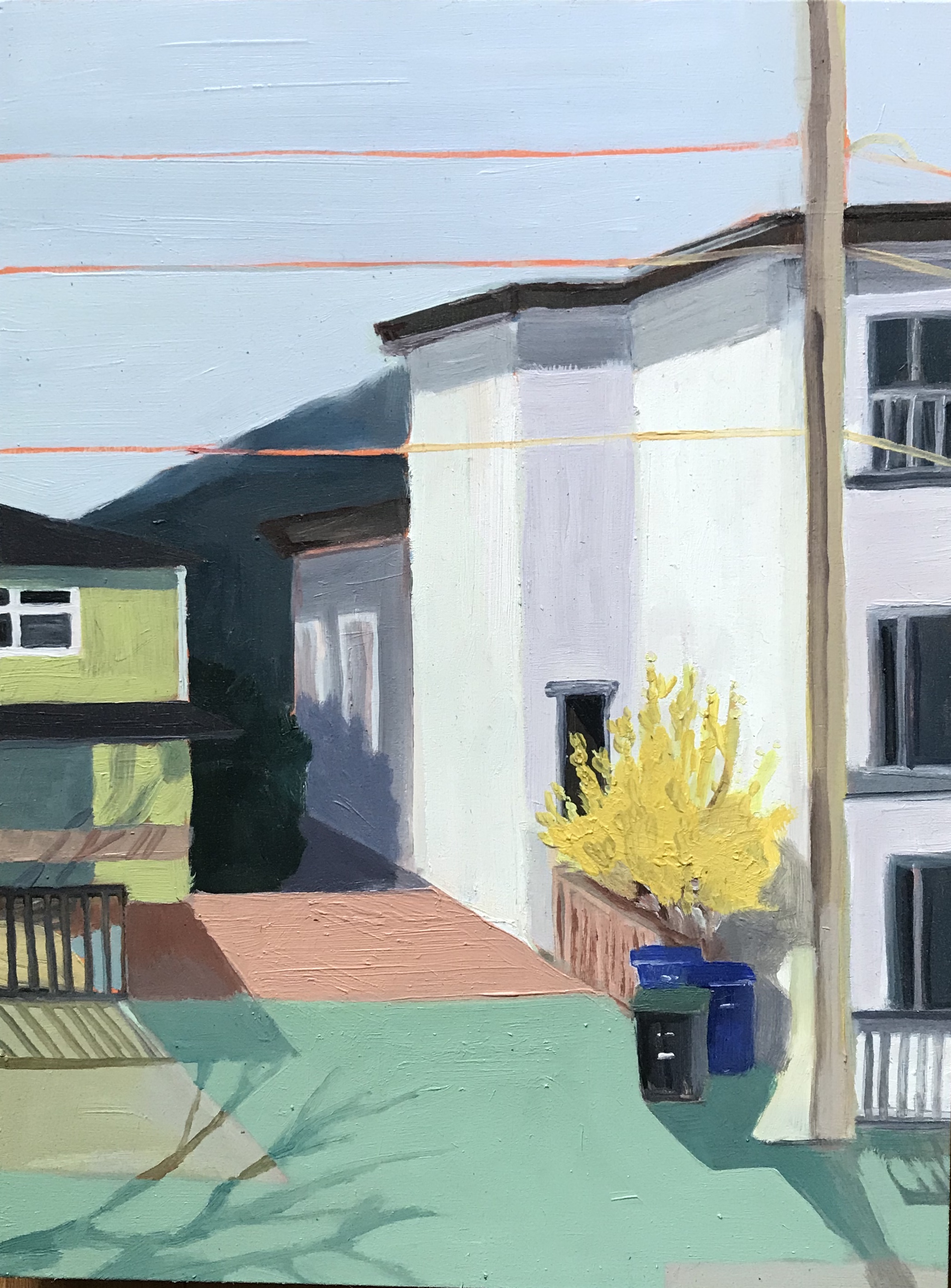 Forsythia Oil on panel. 8x10. 2020