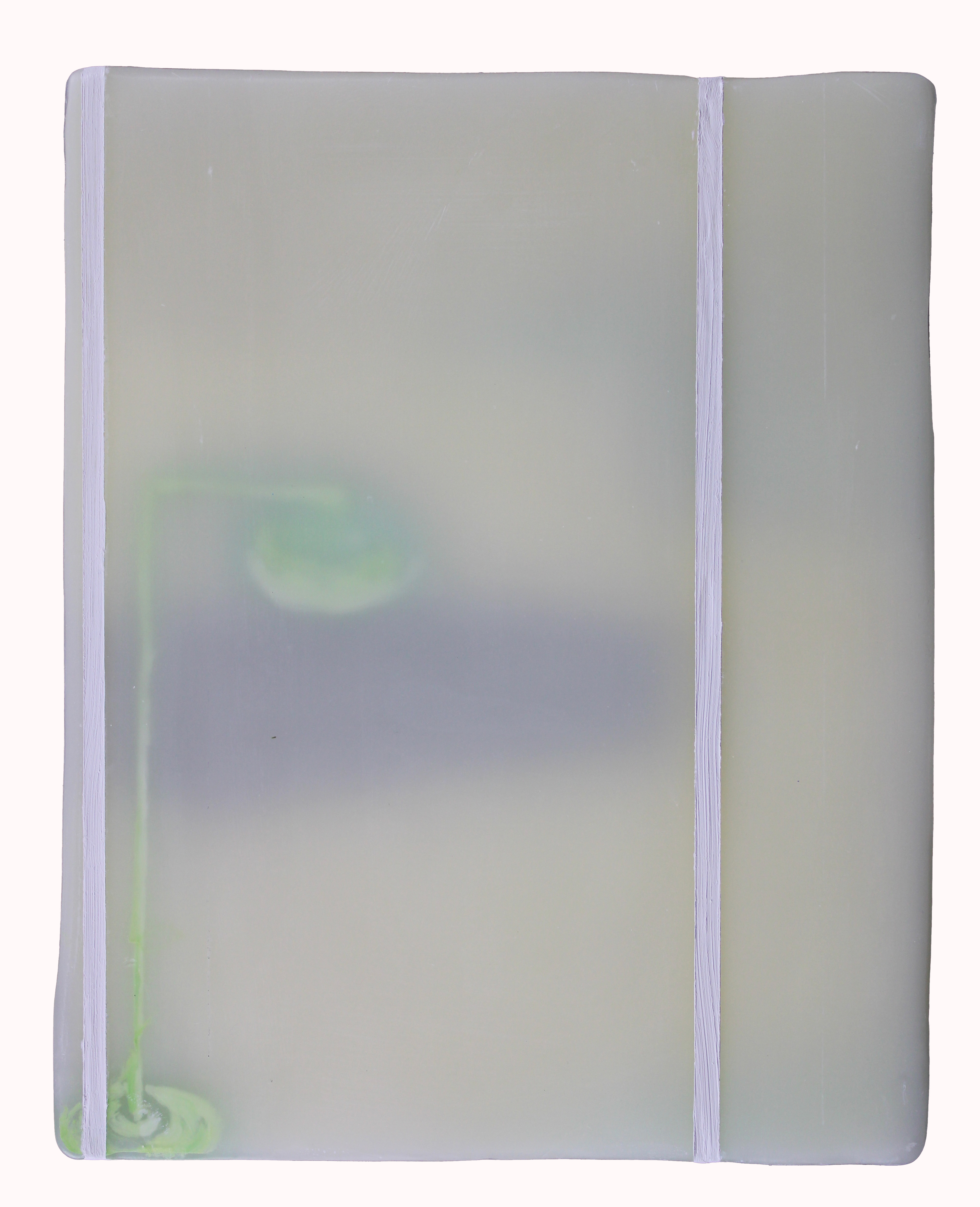 "Interior 14," encaustic on board, 10 in x 8 in, 2024