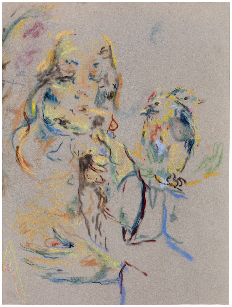 Anna Tuori Things with No Names, 2018 Pastel tendre et pastel gras sur papier 54 x 40 cm Courtesy Galerie Suzanne Tarasieve