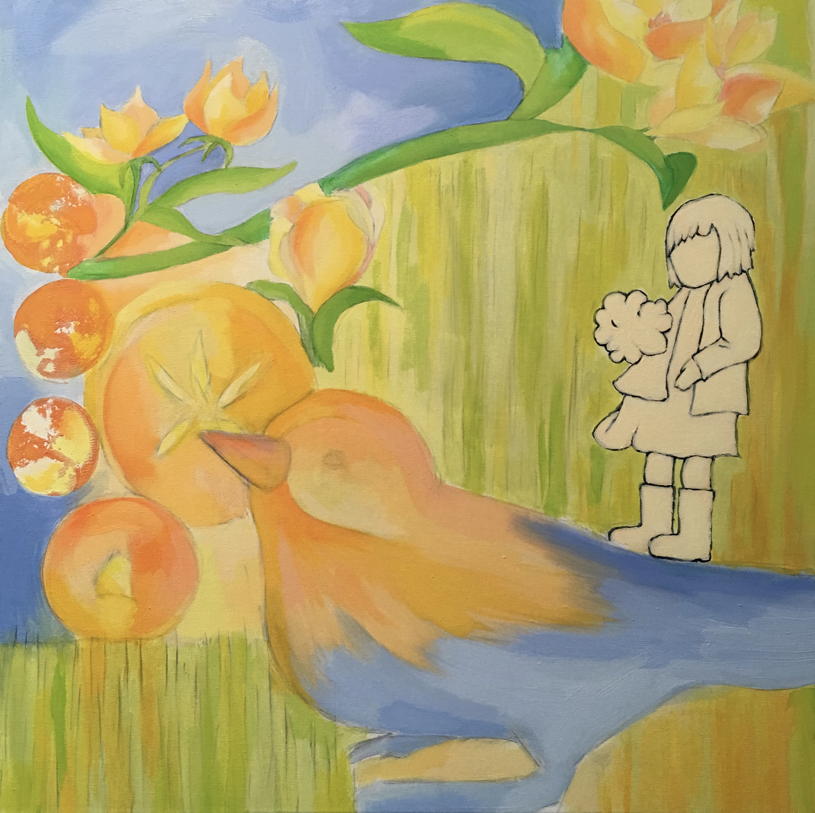 Untitled, SOLD → oil and acrylic paint on canvas
