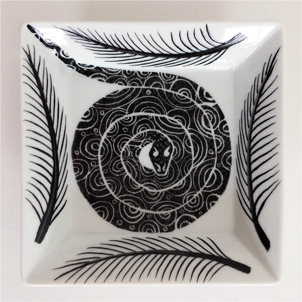 SPIRAL SNAKE Hand painted