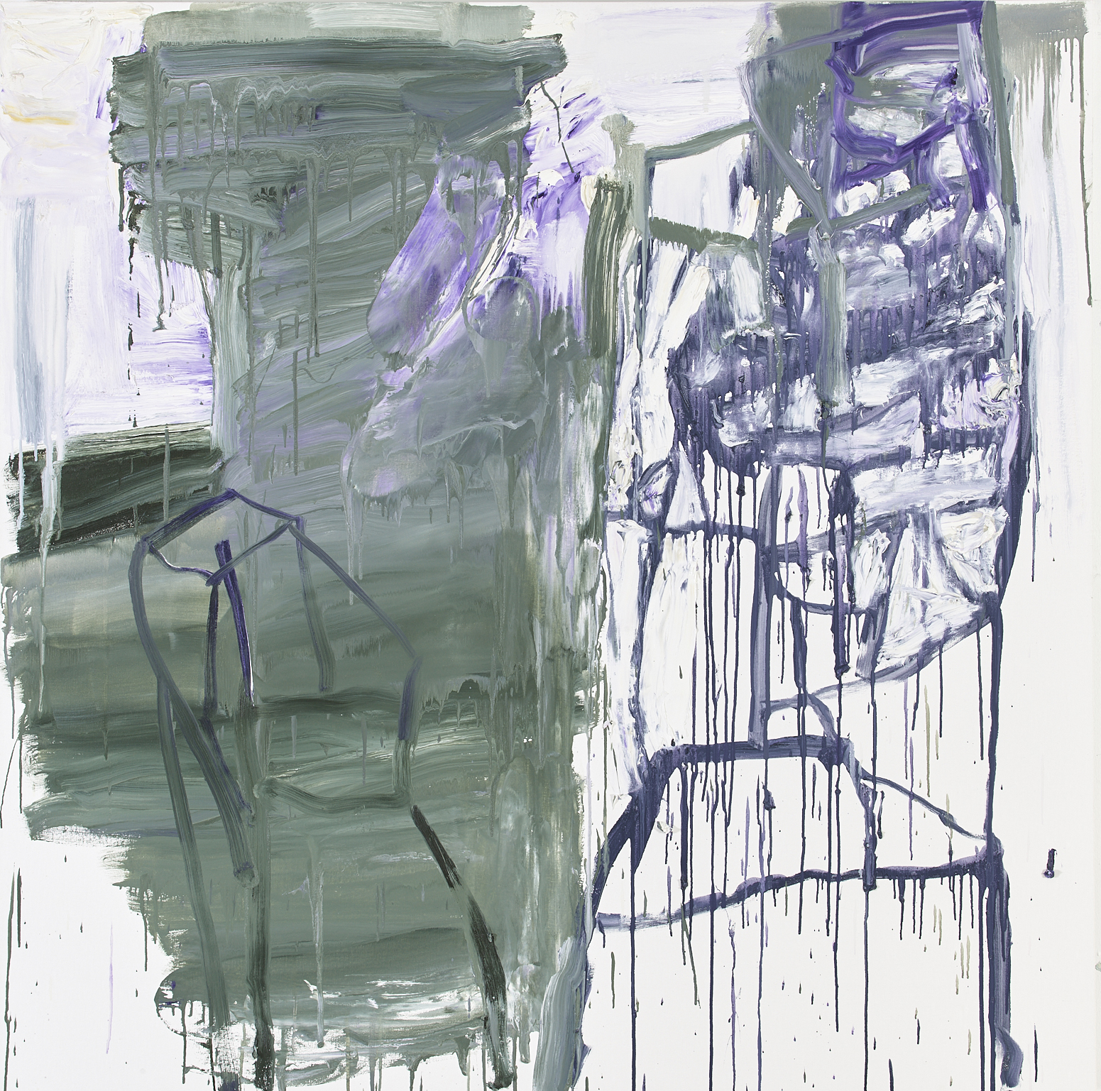 Broken Rock Mountain, 2019, oil on canvas, 60 x 60 in