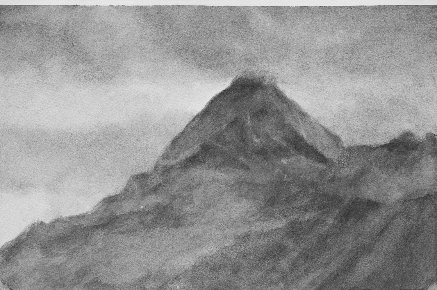 Avant l'oragegouache on paper22x 32 cm, 2017