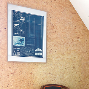 Cyanotype "Aquaplane à volet"