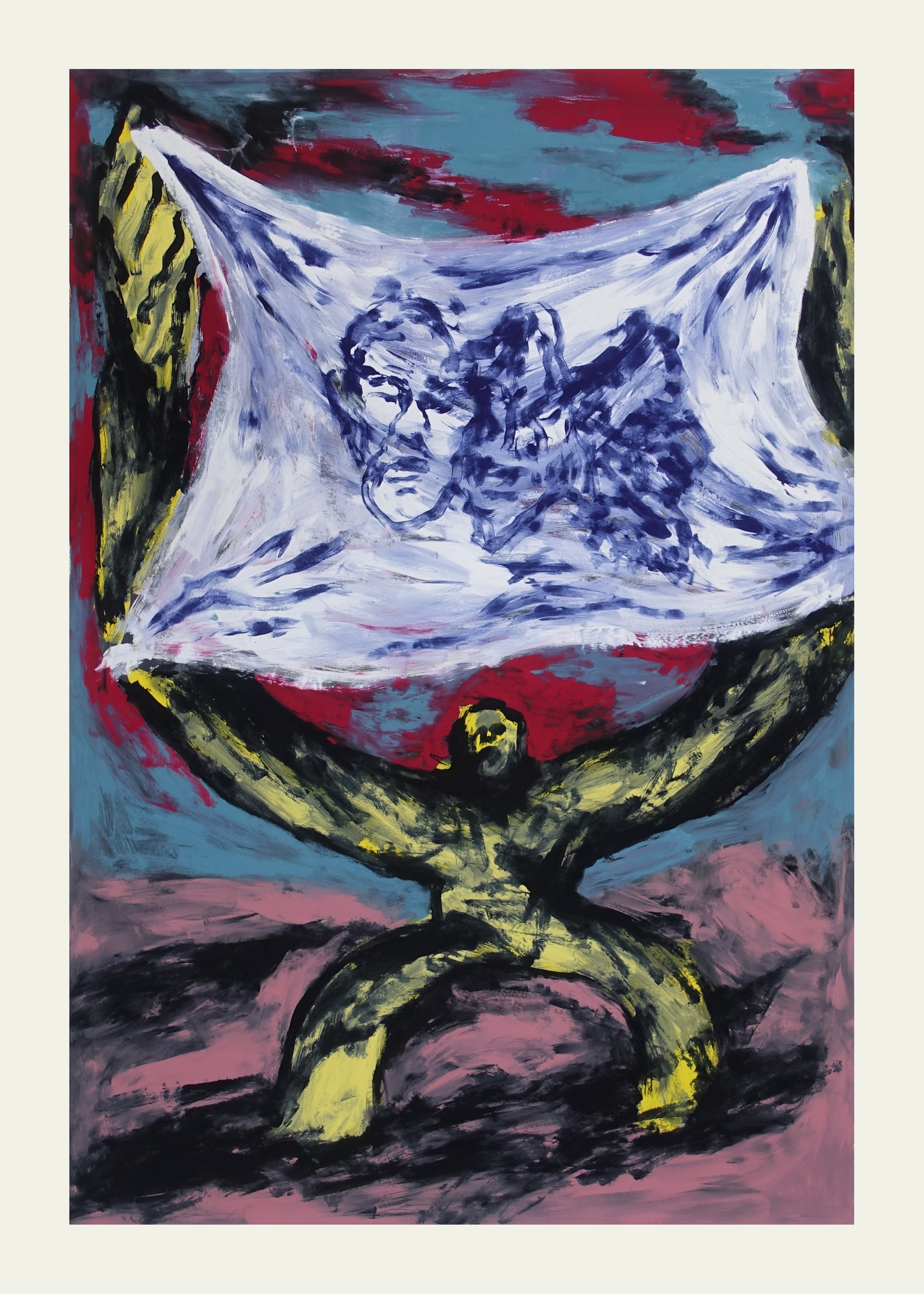 The Conjunctionserigraphic monotype on paper, 140x100cm, 2024