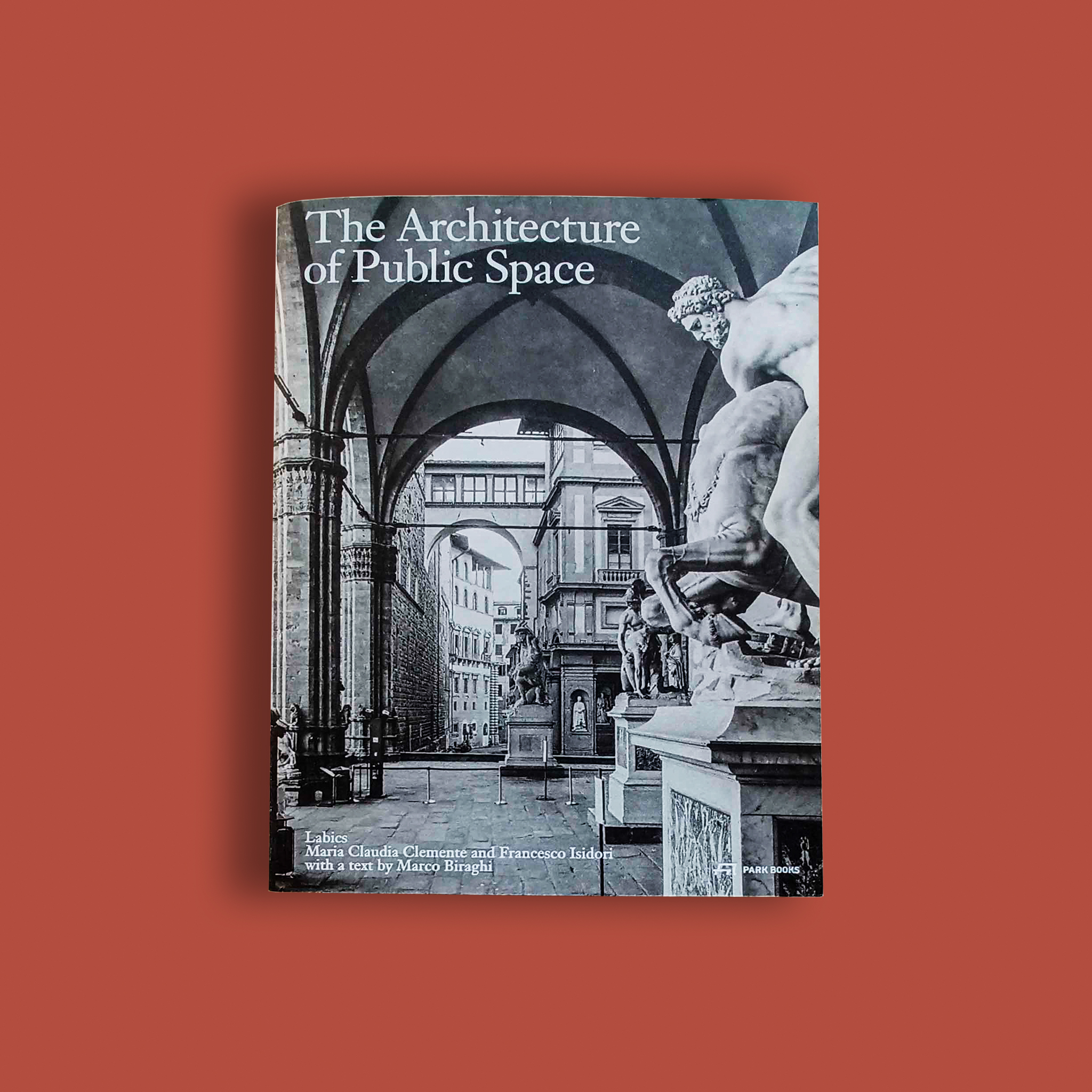 Labics The Architecture of Public Space, Park Books, 2023.This book is devoted to the country’s architecture of public space. Galleries, loggias, porticoes, steps, and courtyards, are the elements that characterize Italy’s historic towns and cities and that make the experience of its public space so intense. Through the illustration and categorization of thirty-two case studies, The Architecture of Public Space has the ambition to build a general theory on the design of public space; a theory that acts before and independently of language and that is based on the idea that the city is structured through the relationship between architecture and public space.