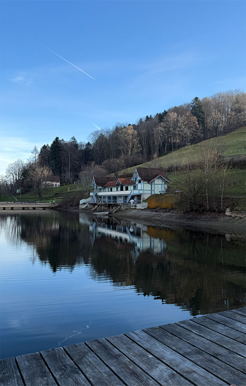 Das Badehaus vom Mannenweiher 