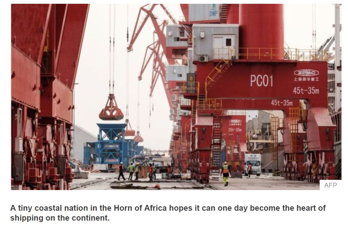 Port of Doraleh, an extension of the Port of Djibouti, 5 Km away from Djibouti city