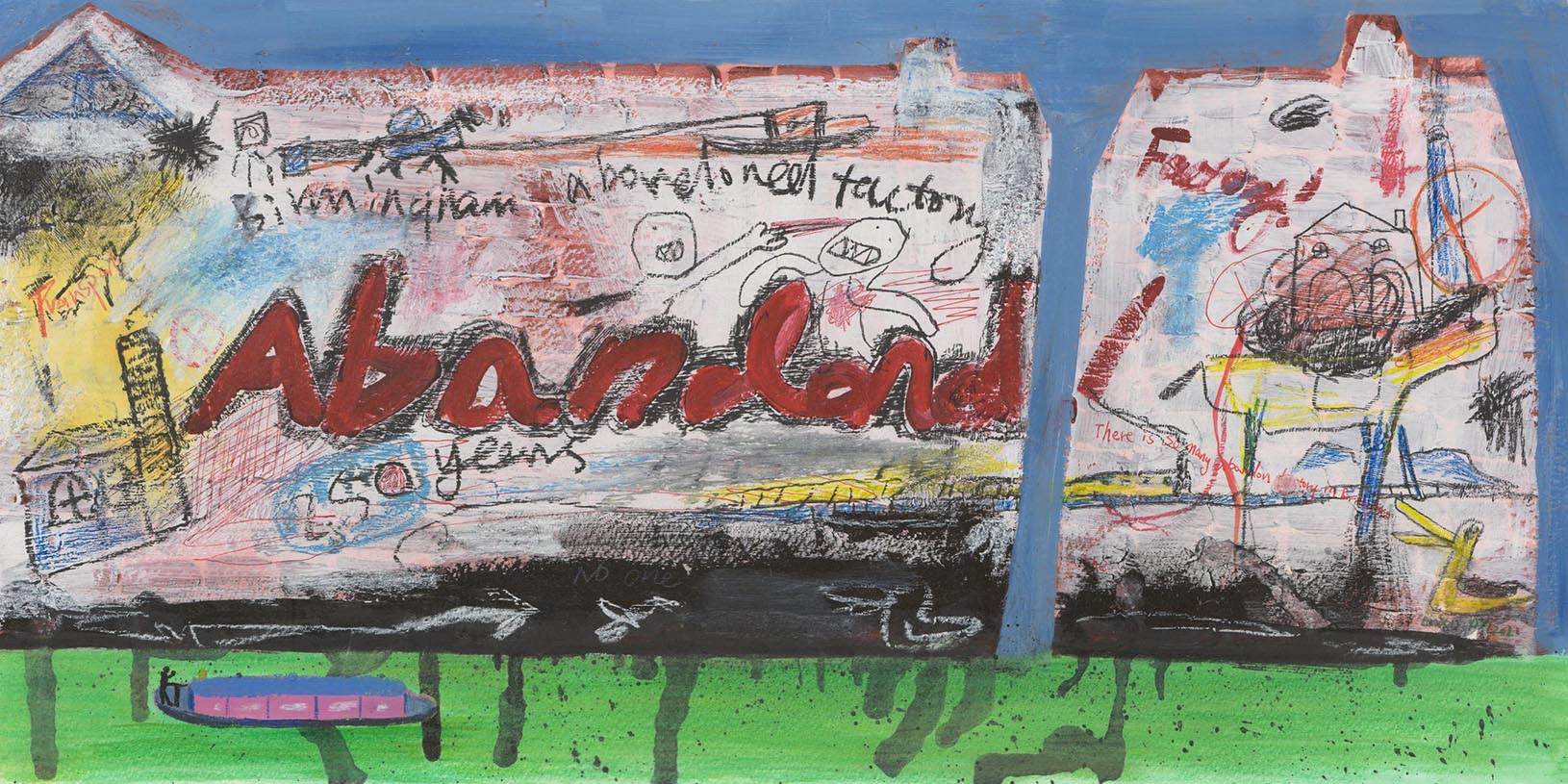 Birmingham Old factory, Gouach and watercolor A3size £300 (original artwork )