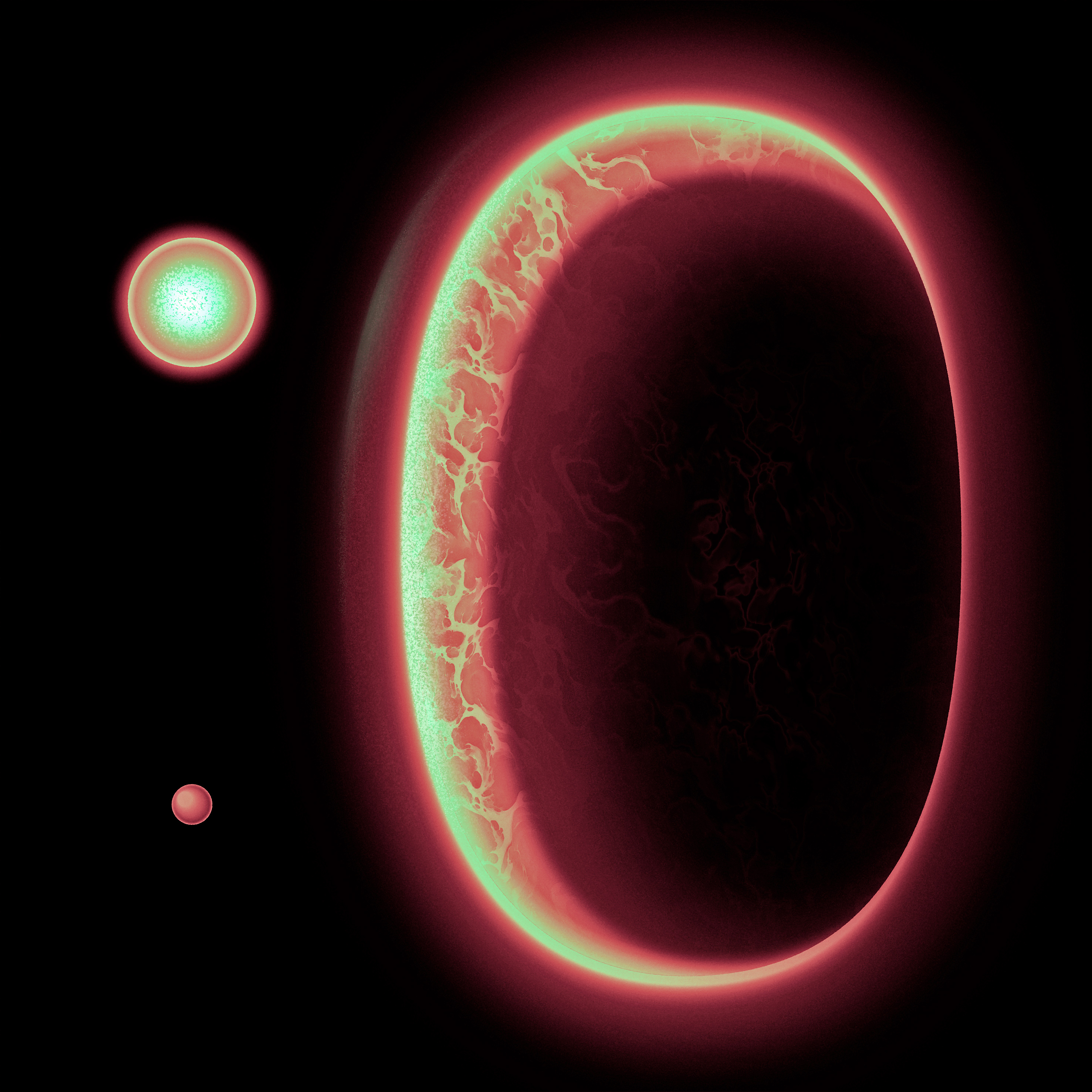 K2-18b is hypothesized to have a liquid water ocean under a thick hydrogen atmosphere