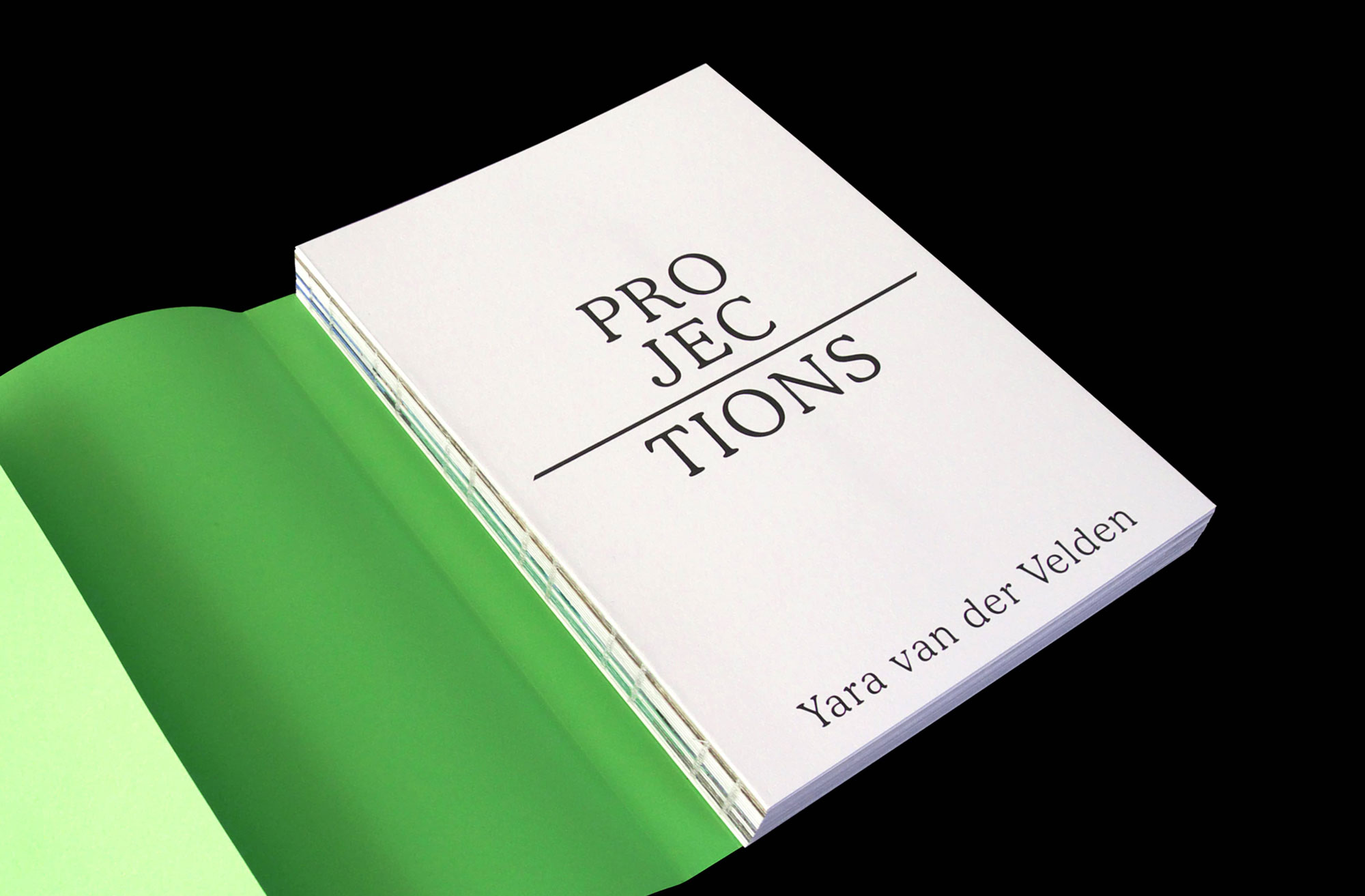 Projections (2015), Book design for Yara van der Velden