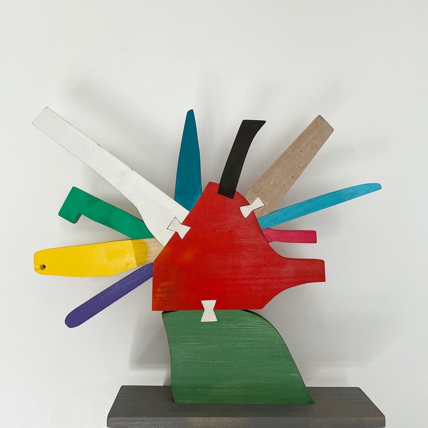 master of none, 2021, Wood and paint, 19 x 15 x 3.5 in. $2,000