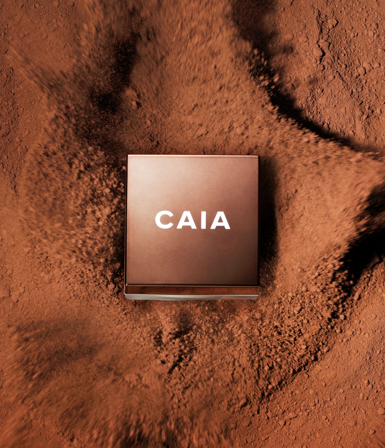 Still Life Photographer Daniel Lindh shoots a powderful texture photo for CAIA Cosmetics