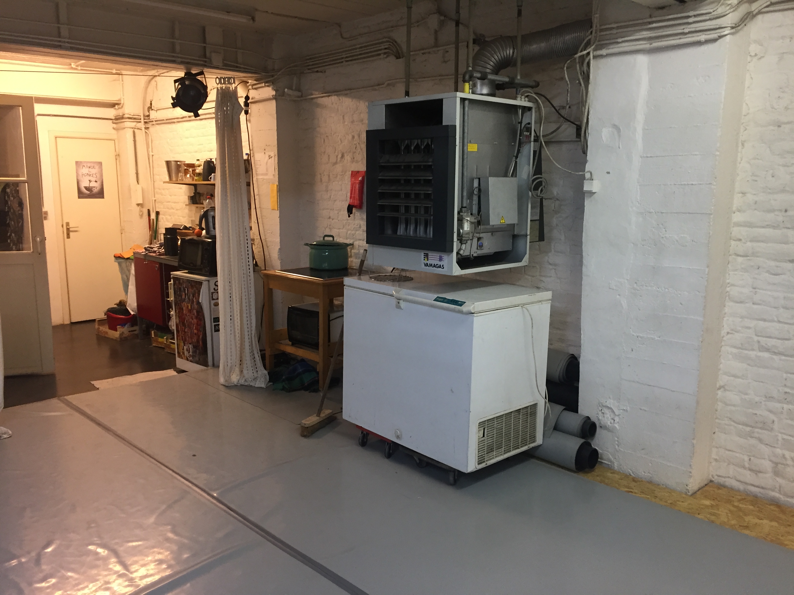 Our studio has a heater