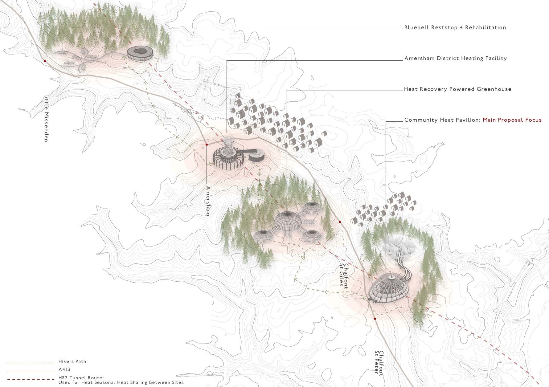 Master Plan Vision across four sites