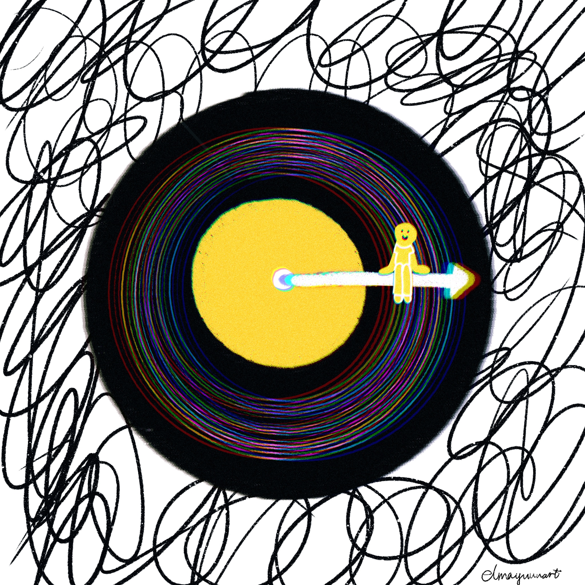 Enjoy music-Music can help you temporarily escape from chaos.