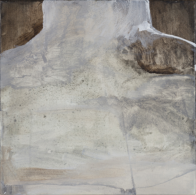 pause-cleaning acrylic, gouache on canvas 30x30cm 2018