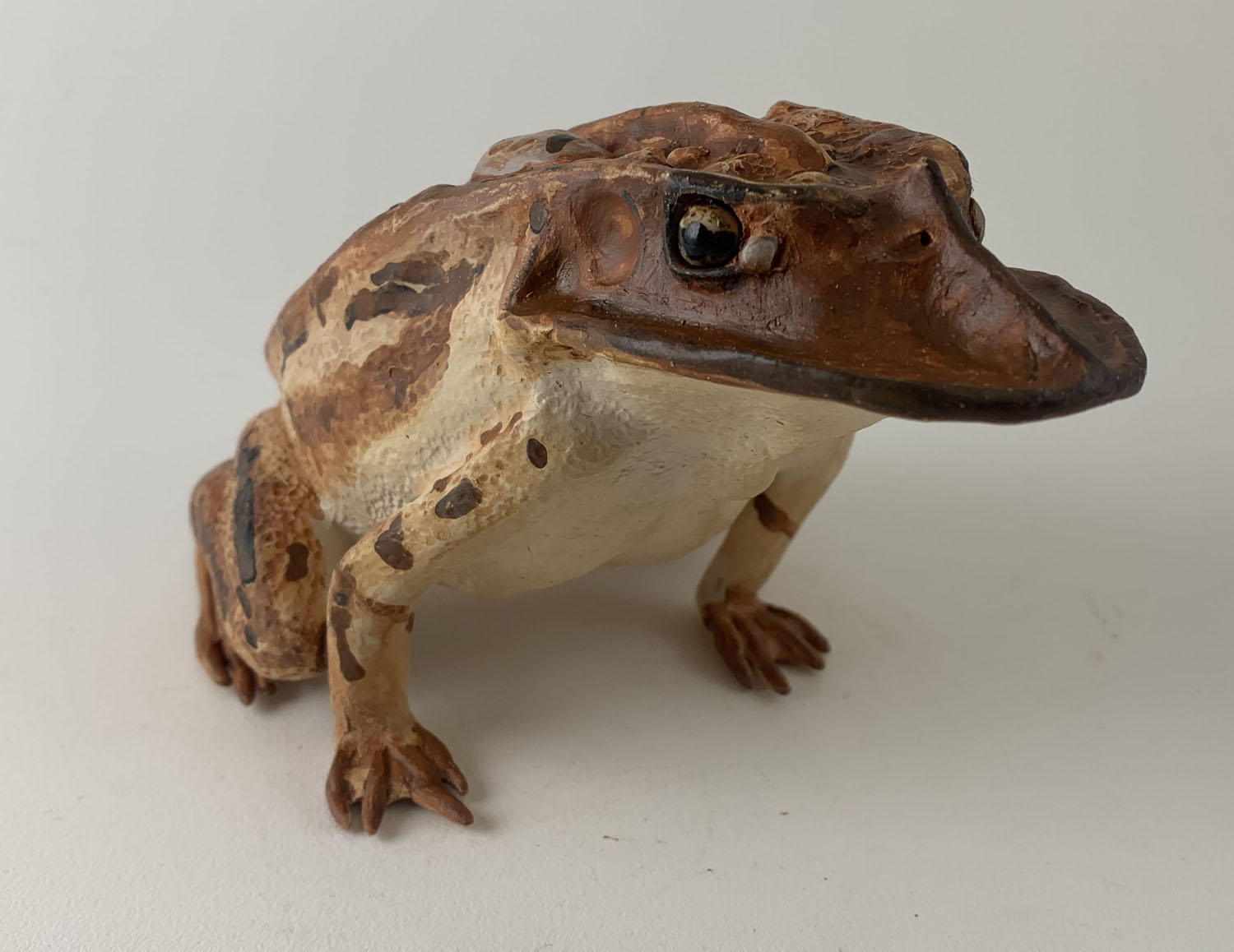 Drowler’s toad2022, White Earthenware, Terra Sig, 6” x 4” x 4”