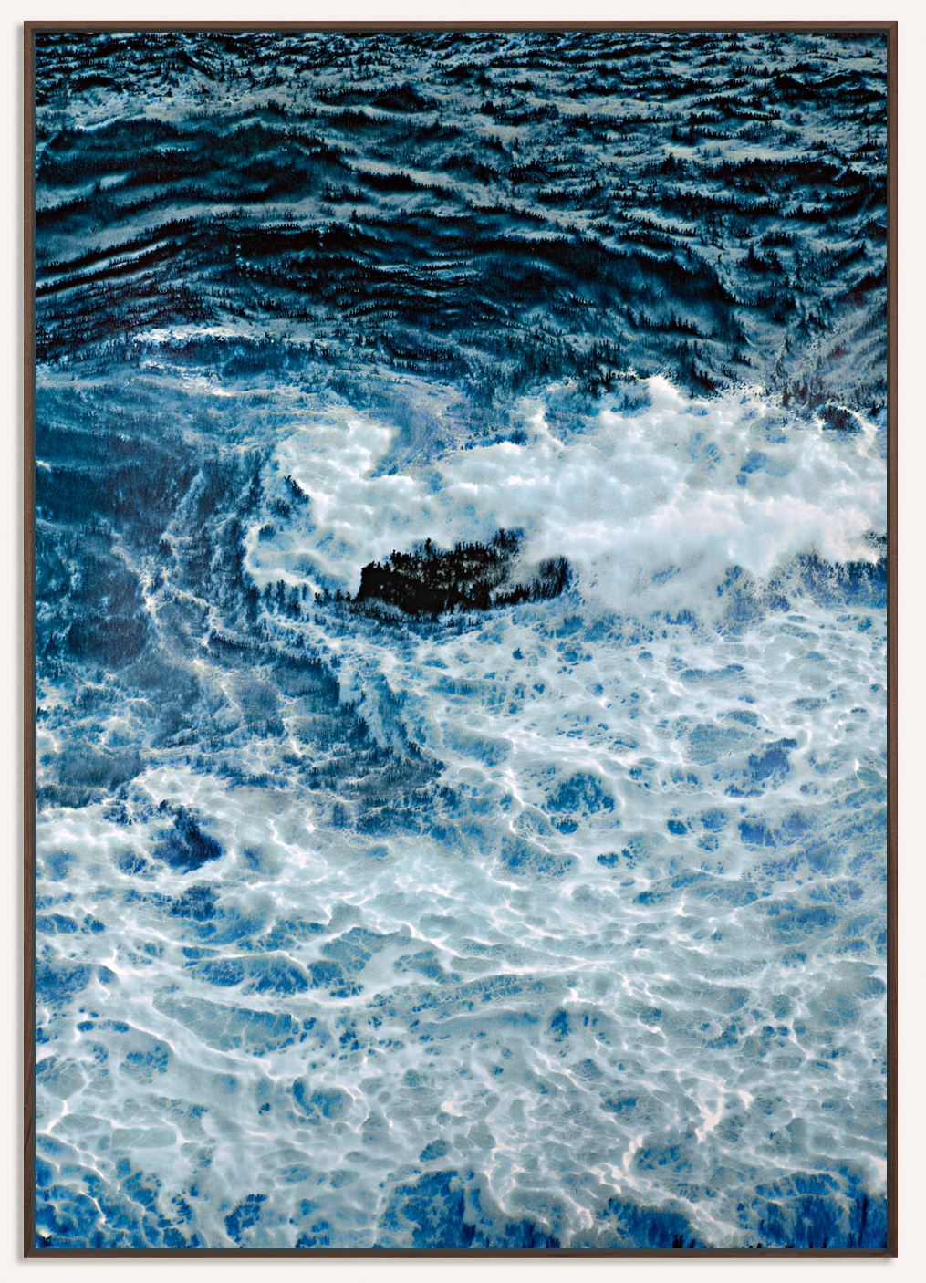 "Marine", mixed-media, 90x145cm, 2024