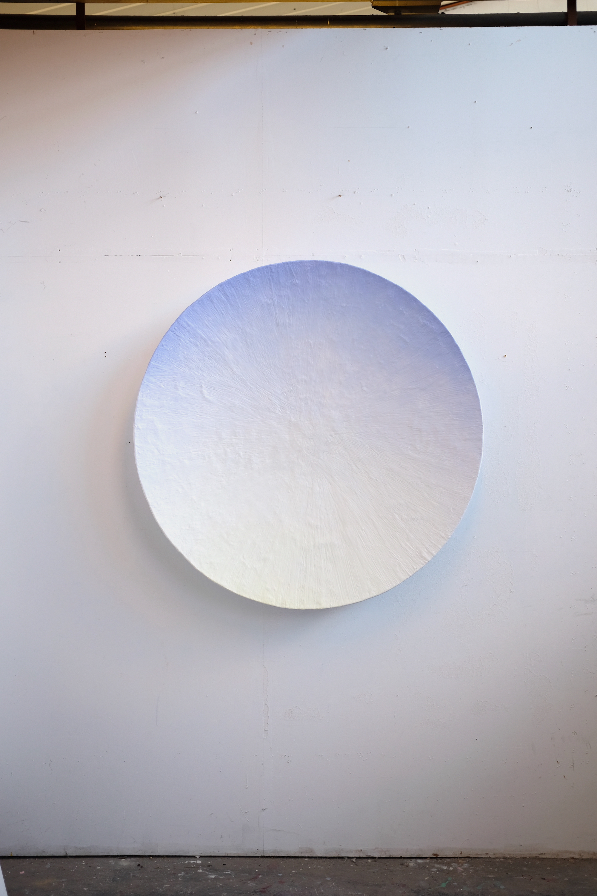 Vltava, Prague, Czech Republic. (This is the city where things fall apart.) 6:30 pm, 17/06/2019. Moulded oil paint, synthetic polymer, csm, gypsum, timber, stainless steel and aluminium. 116 x 116 x 18 cm 2020