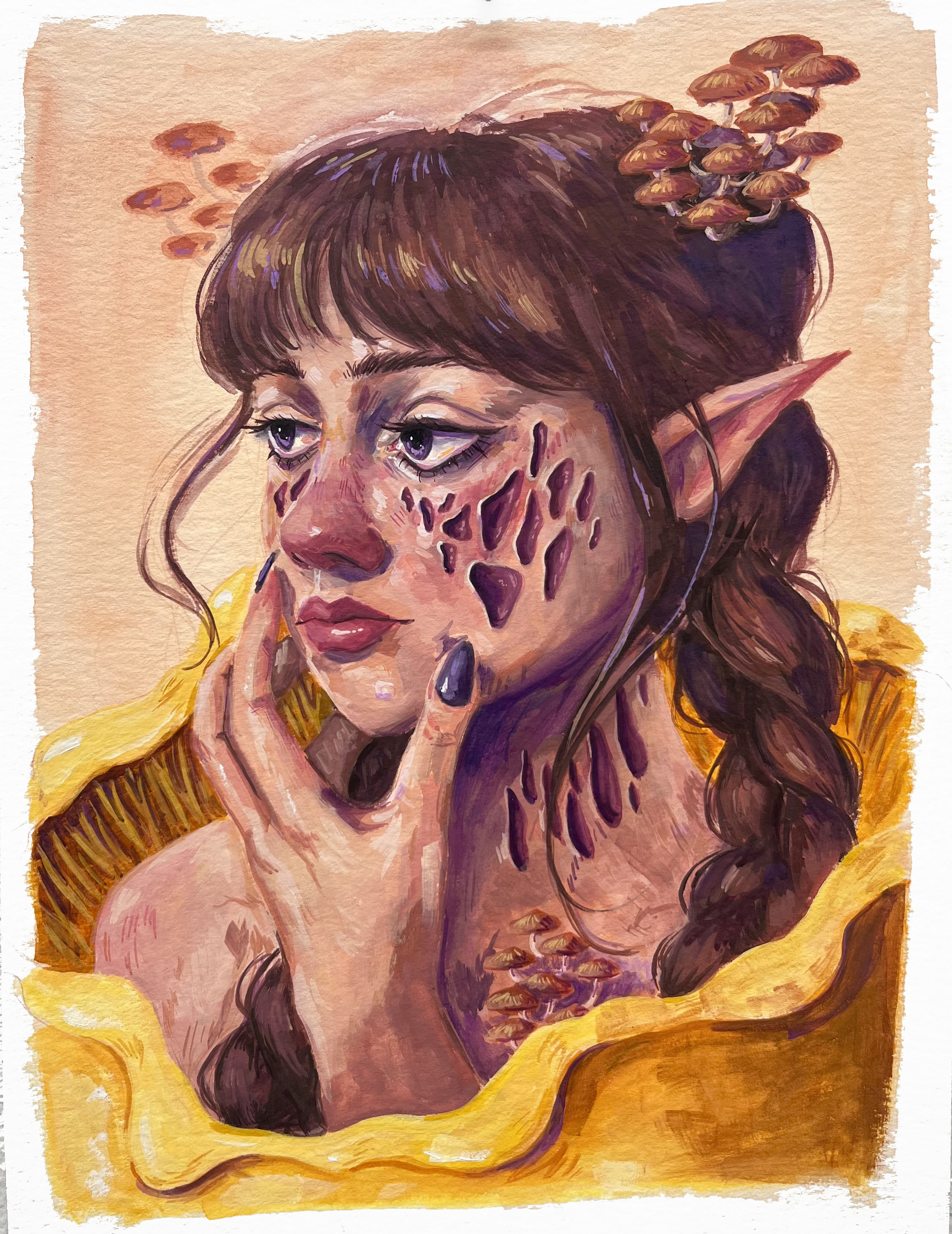 Regrowth, Gouache, 2023