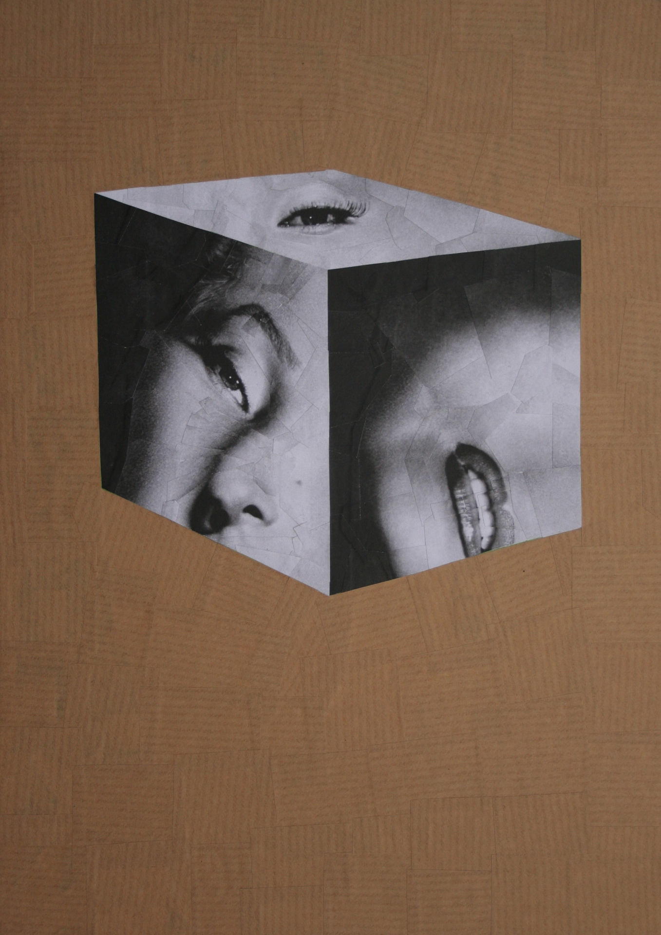 Cube Head, 2012, 8.2 x 11.6 inches