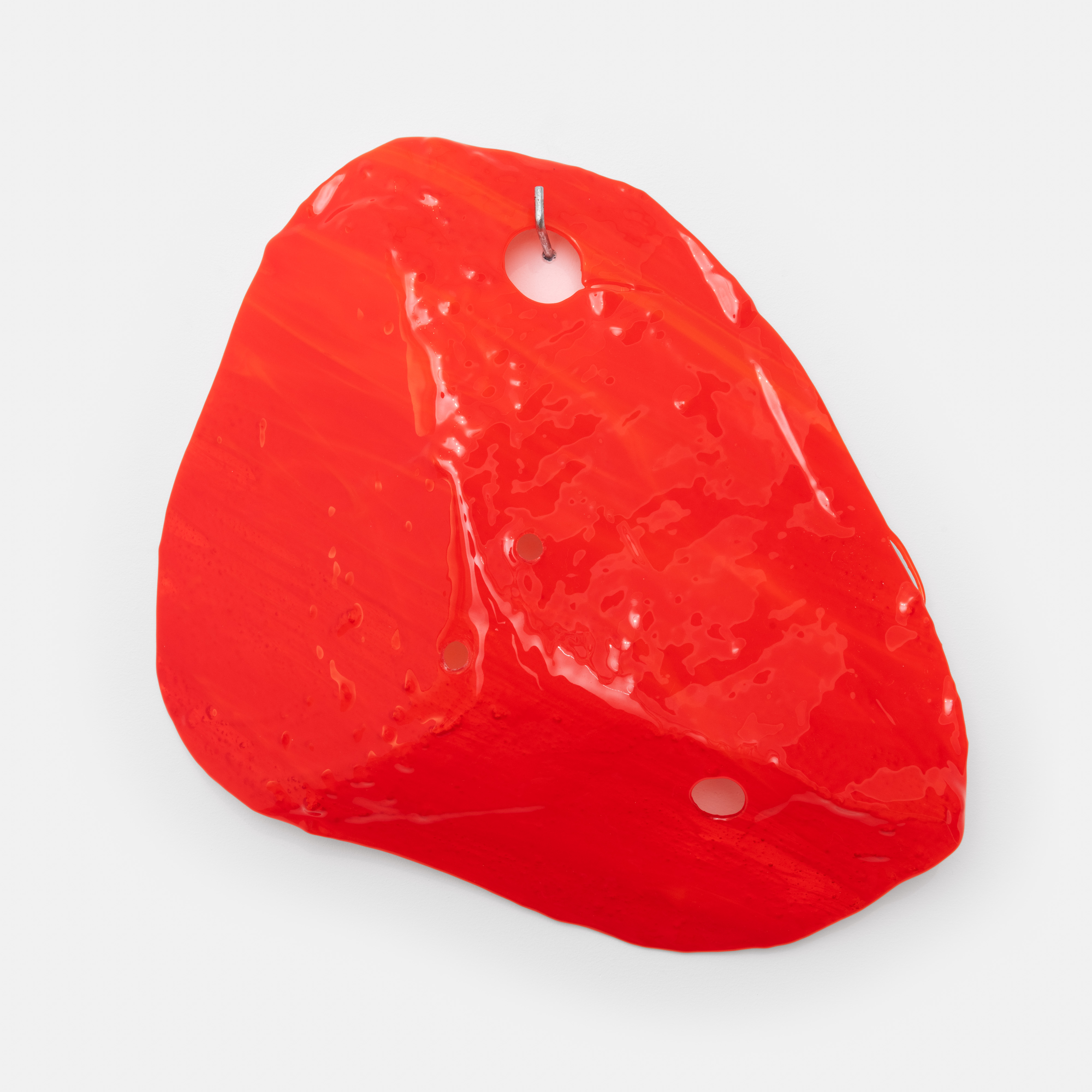 983 HZ (INTRA-AMYGDALA), 2024, slumped glass 36 x 30 x 7 cm