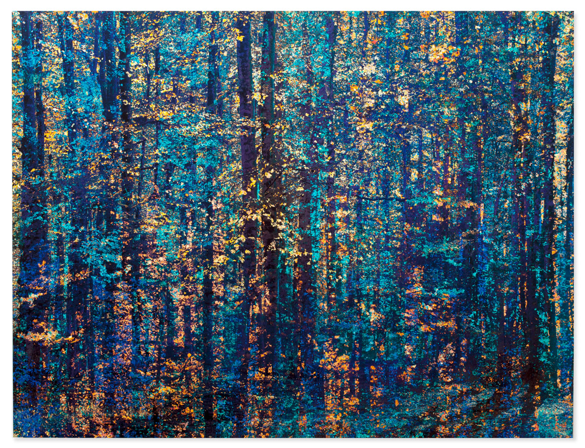 "Dreams that you dream", orange et bleu, 57x75cm - 2020