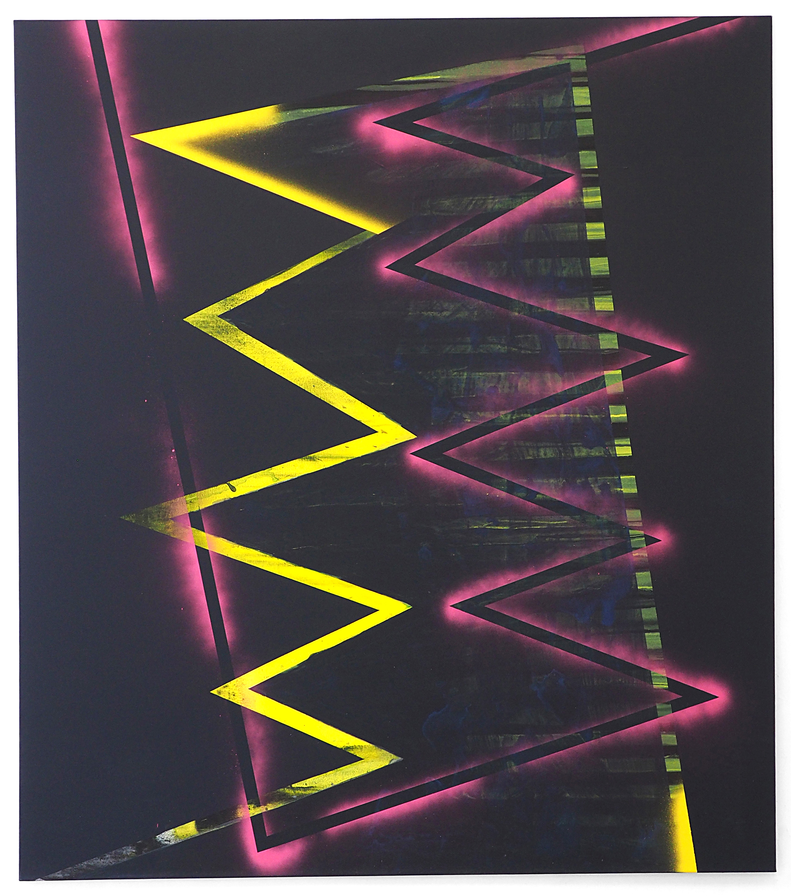 Swann Ronne - Painting - Peinture - Lightning never strikes the same place twice