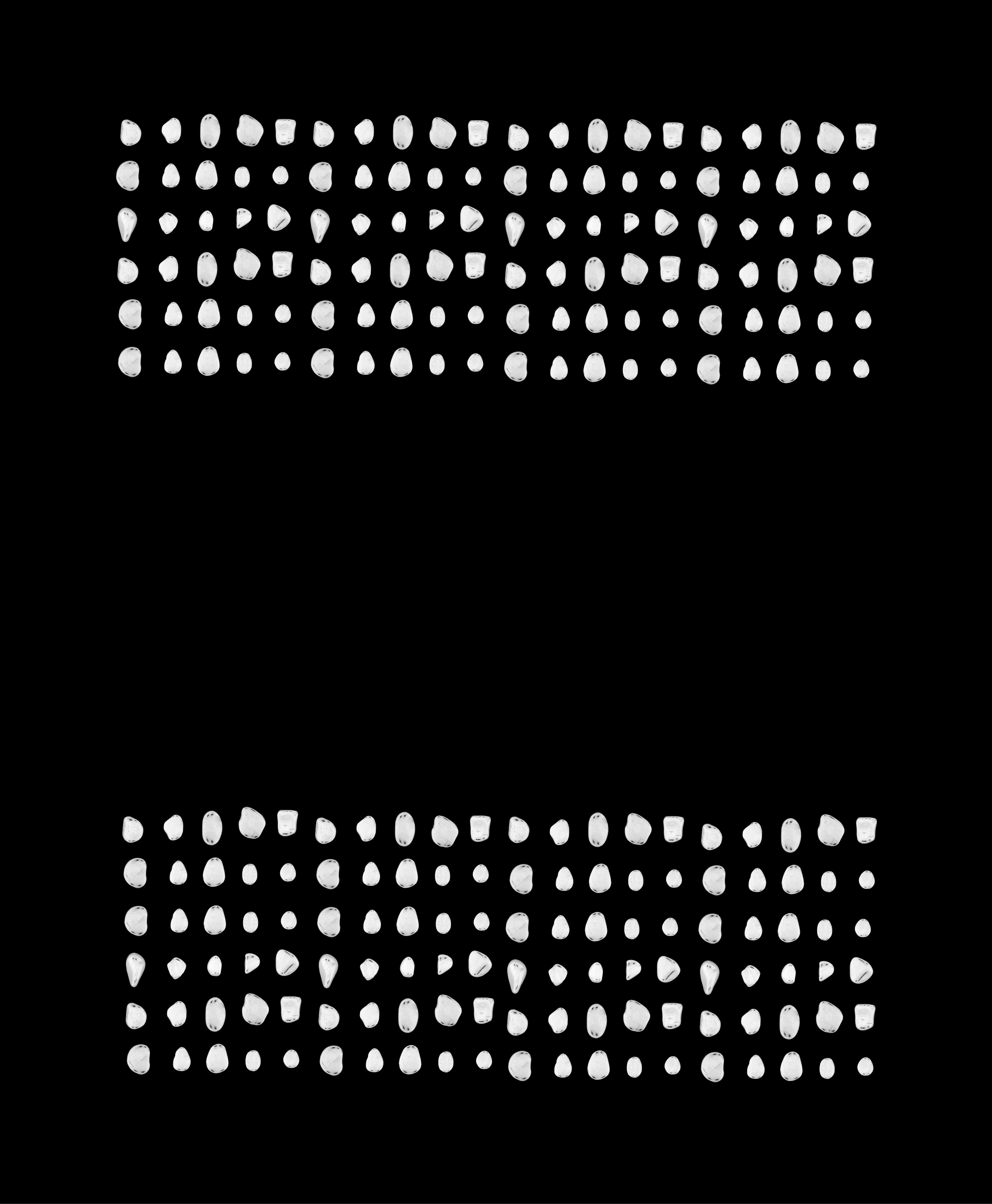 "The Baroque Garden of White Stones / 4" Giclée fine art prints on Hahnemühle Watercolour paper / Variable dimensions / Edition of 6