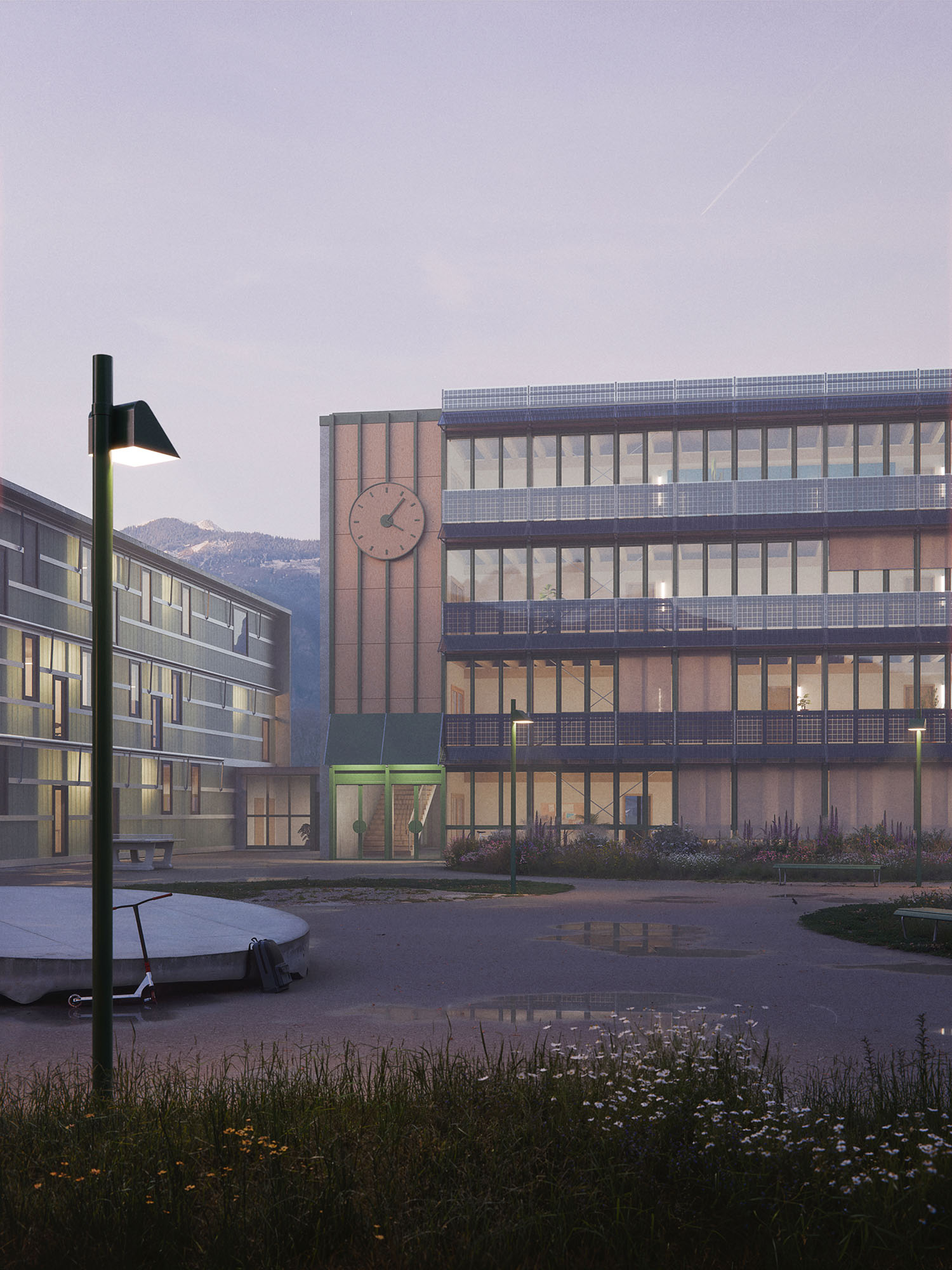 offener wettbewerb, sia, visualisierung, Bern, Schule, sia, architektur