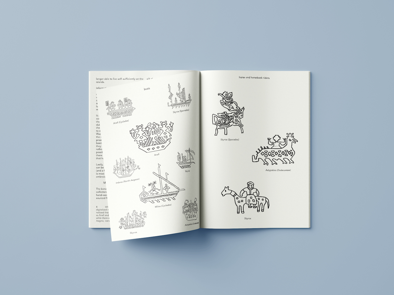 Traced outlines of embroideries in Tracing Aegean Textiles.