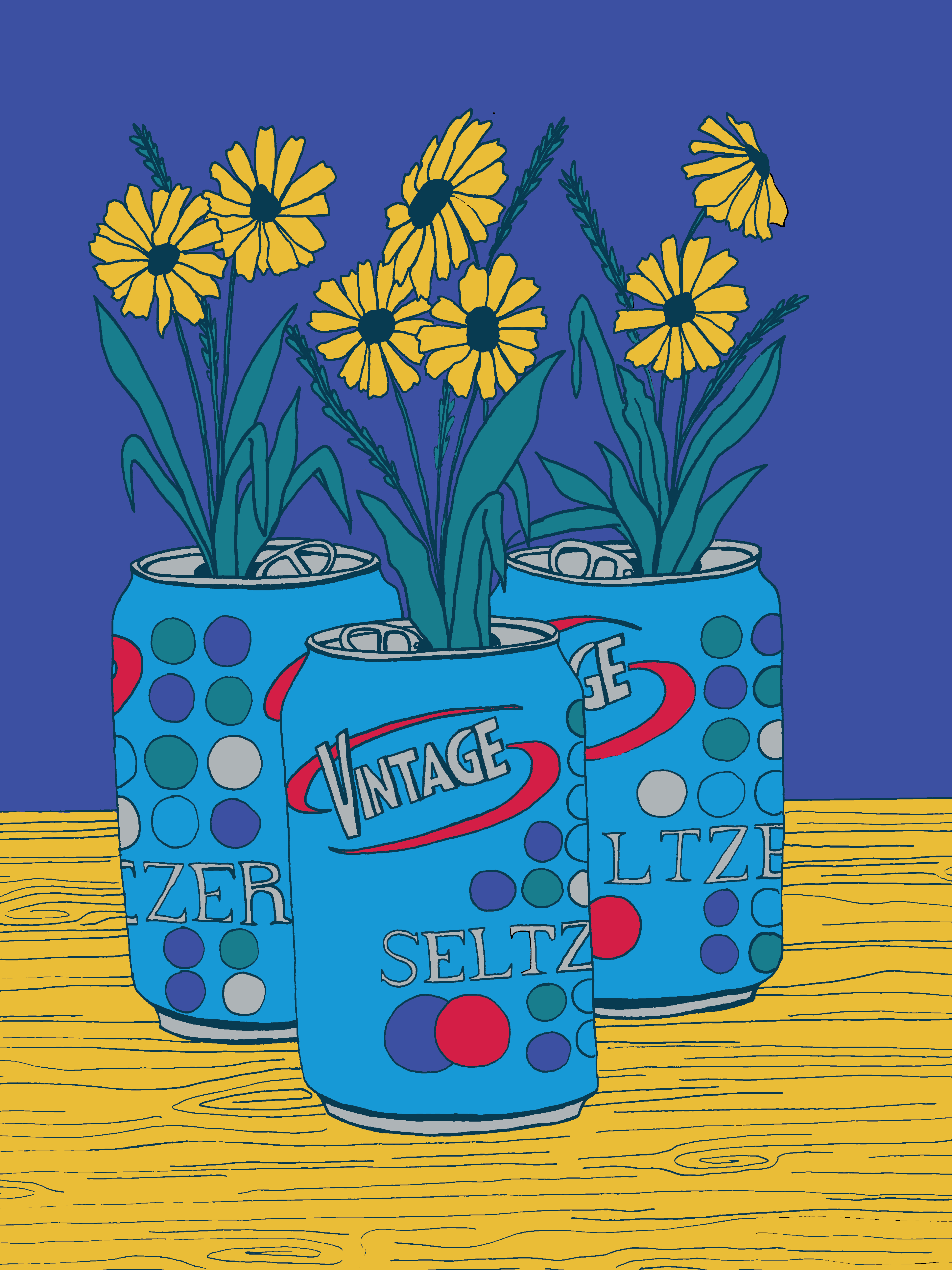 "Seltzer Bouquet", Digital, 2023.