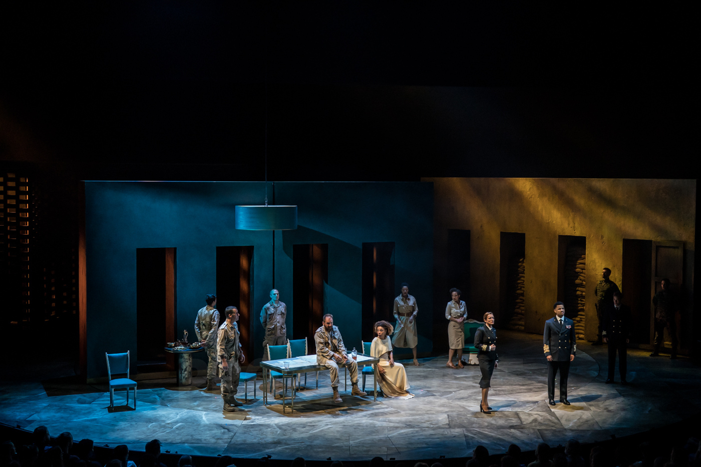 Ralph Fiennes, Sophie Okonedo, Antony & Cleopatra, National Theatre, Photograph by Johan Persson