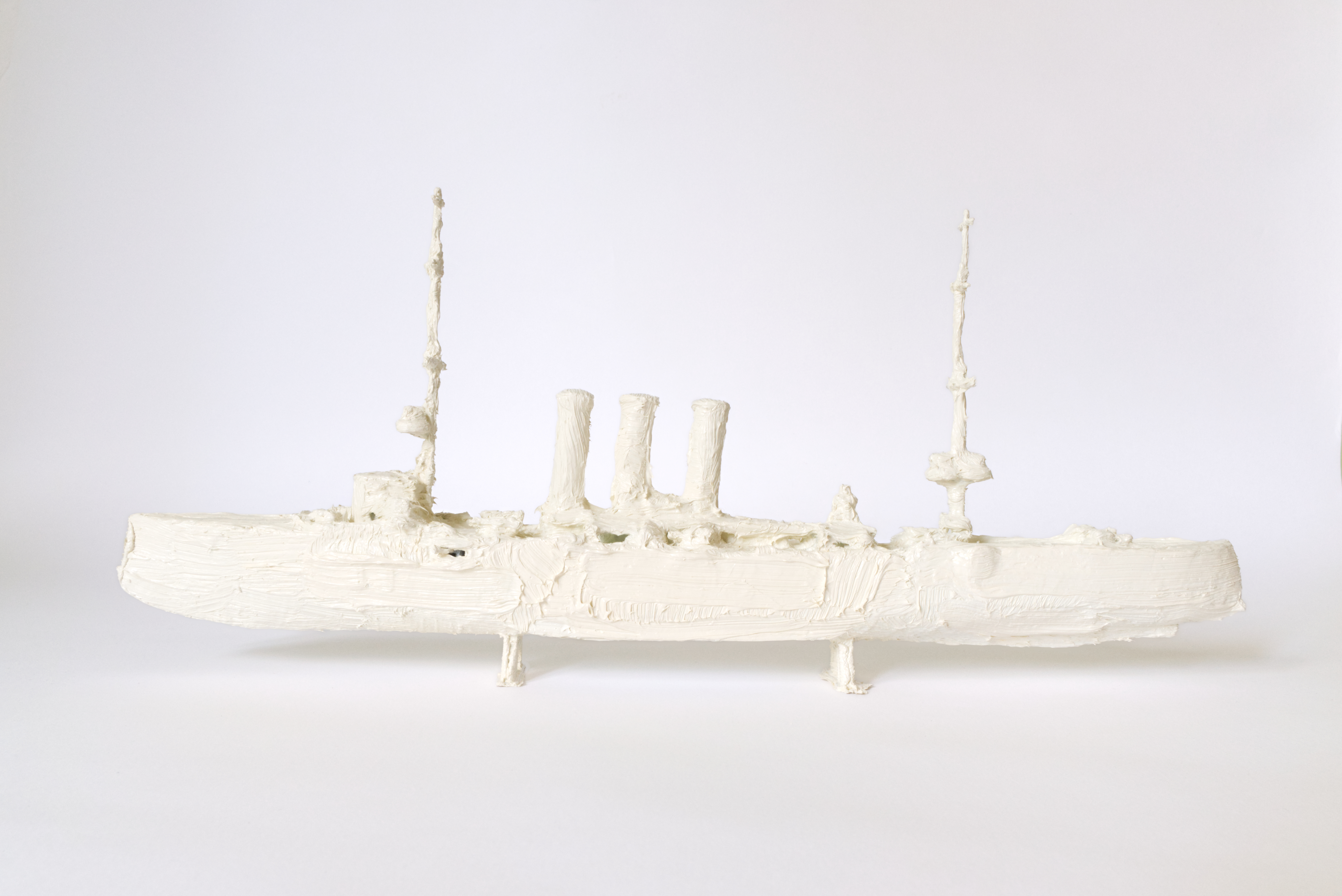 Untitled, 2020. Oil on plastic, on eraser, on cardboard, on newspaper, on tape.