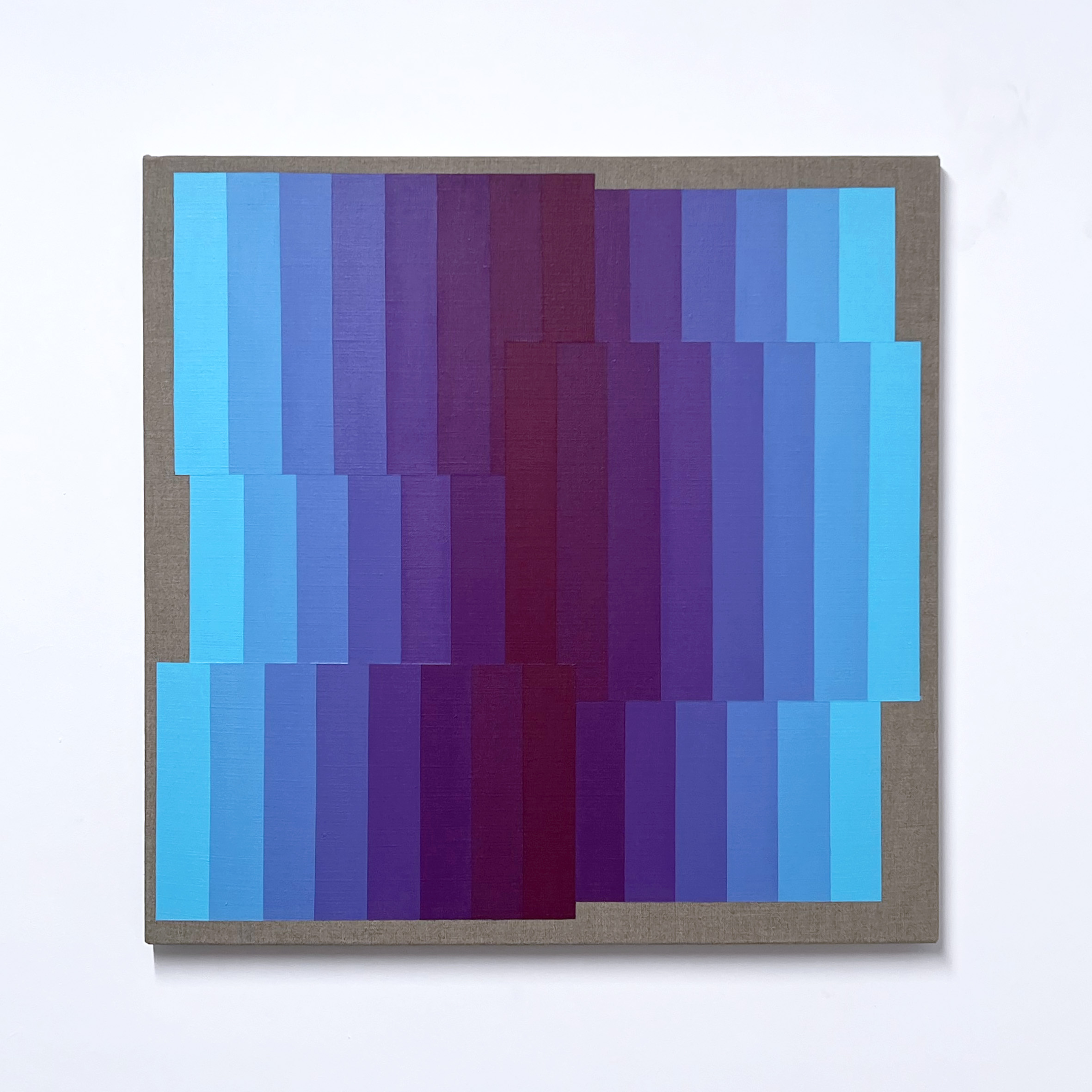 Machbands (chroma) LVII, 61cm x 61cm, acrylic on linen