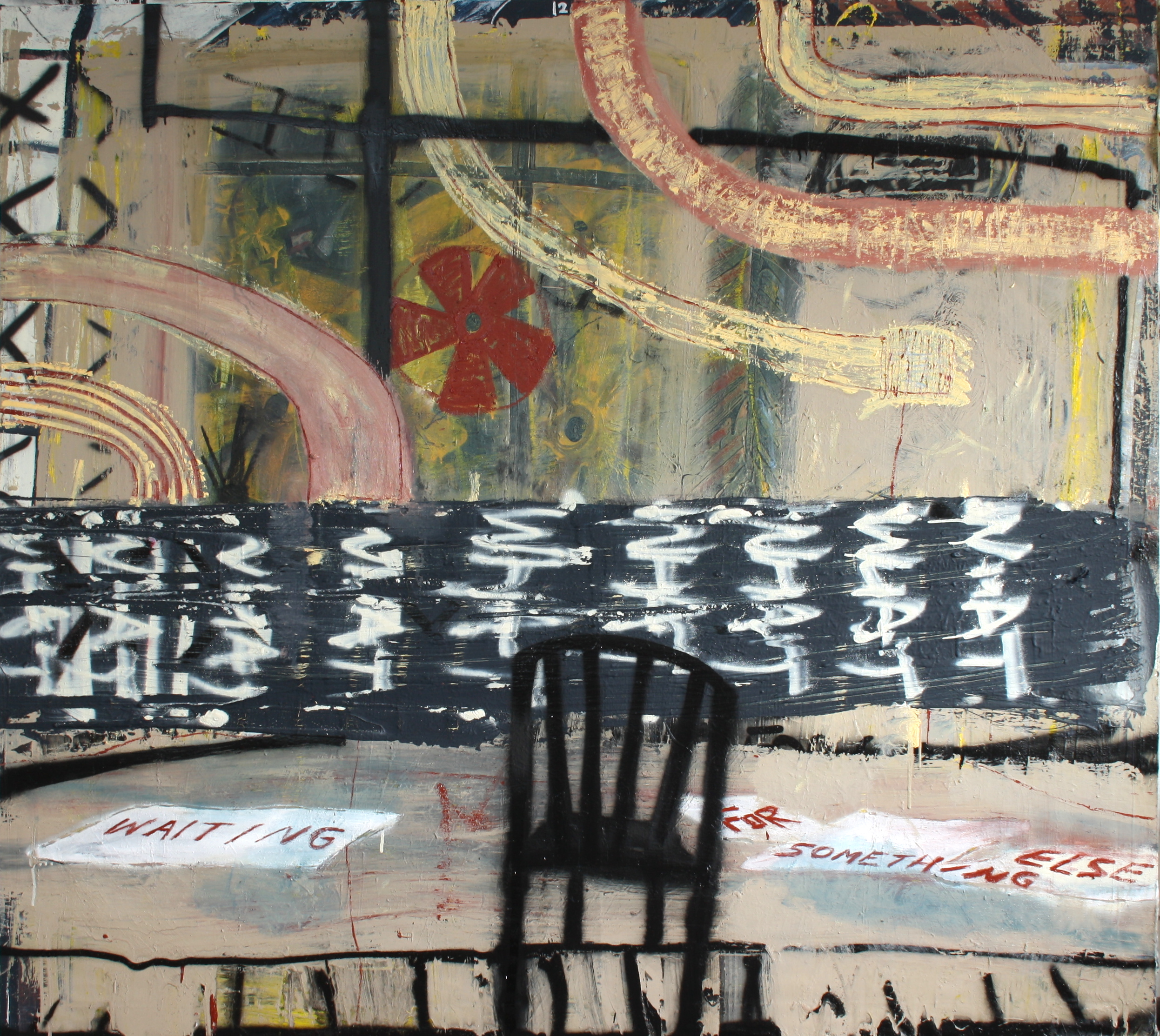 Waiting for something else, 180x200cm