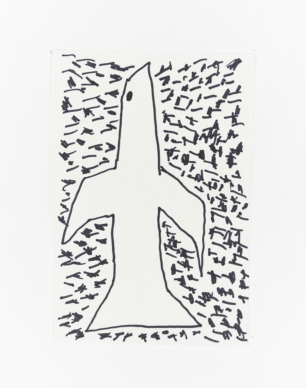 Untitled, 2020. marker on paper. 26cm x 18cm