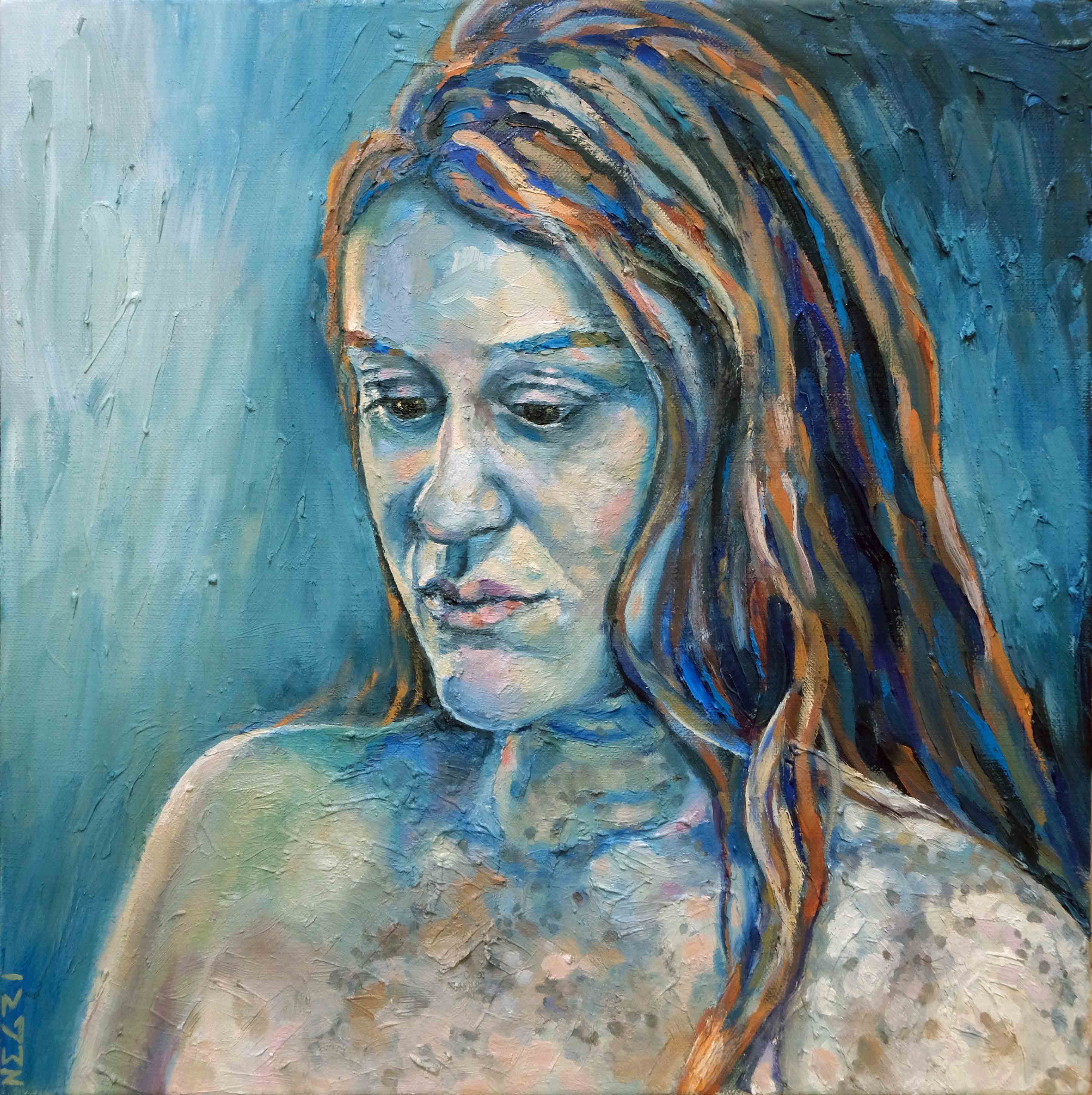 'Simone' - Oil on canvas 40x40cm