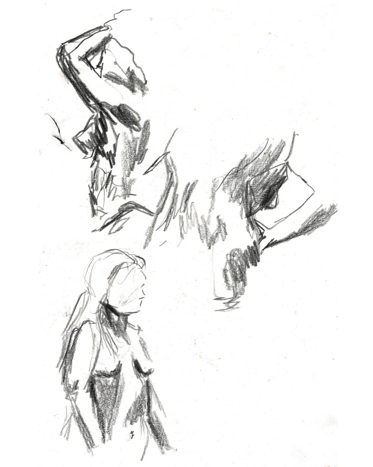 Life Drawing. Graphite. February 2023.