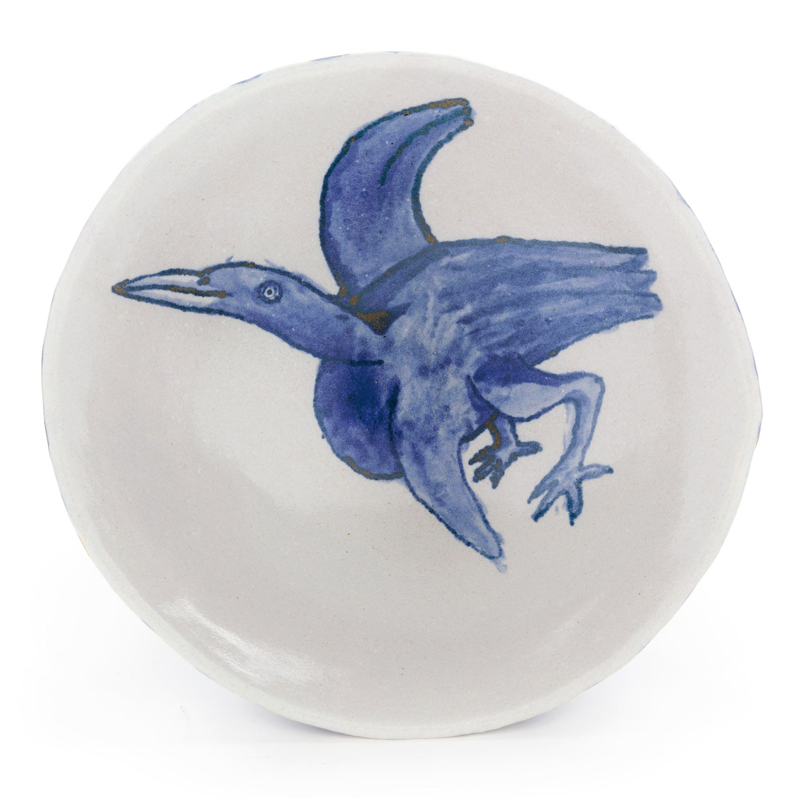 From Blue creatures on a light ground (bird), 17.11.2020Glazed ceramic stoneware9.5 x 26cm