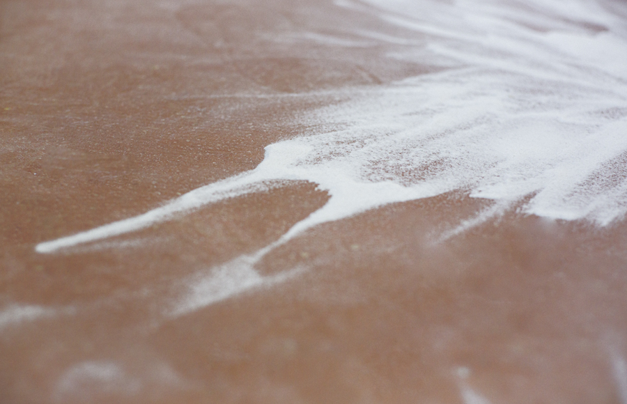 Impact, marble dust installations, various dimensions